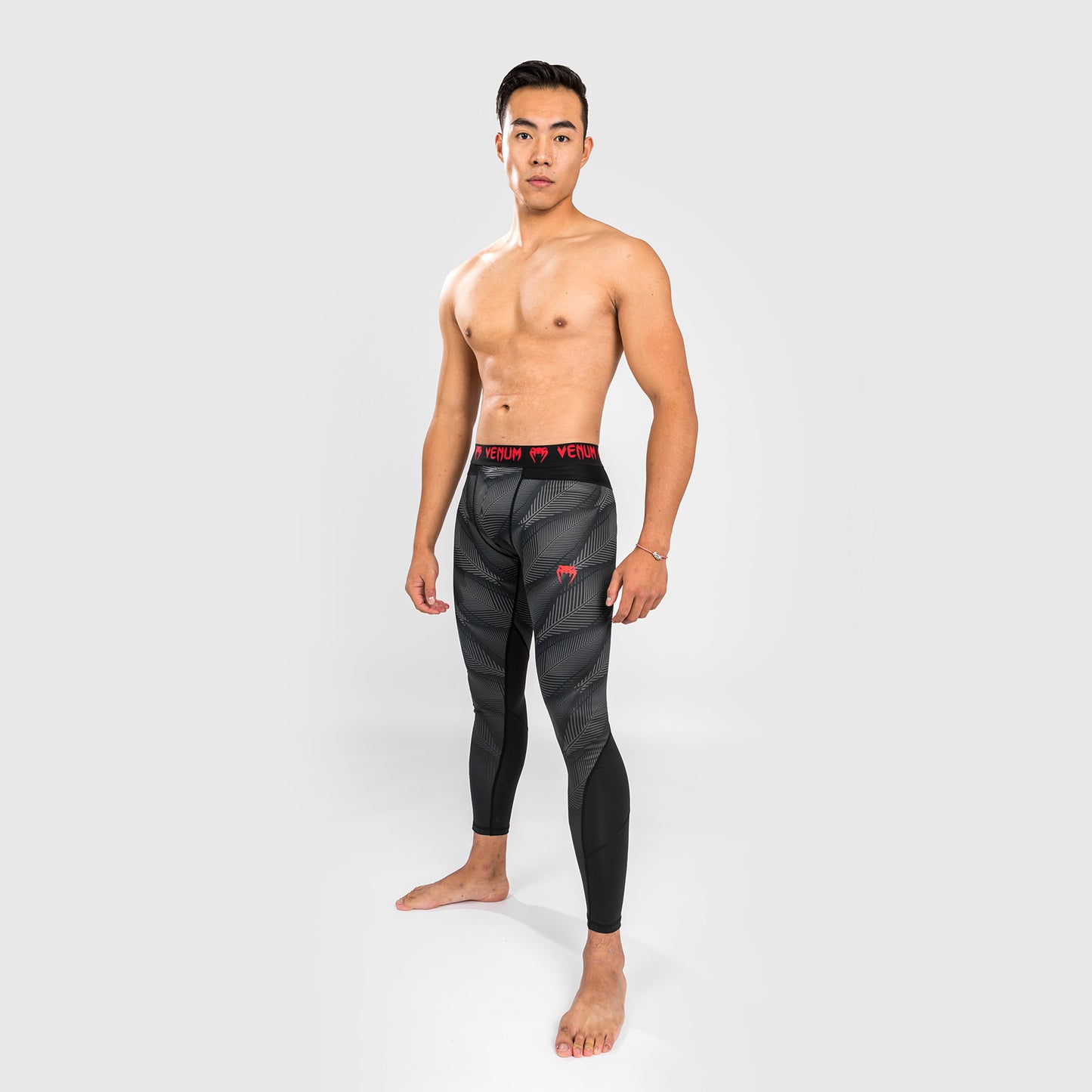 Pantalones de Compresión Venum Phantom - Negro/Rojo