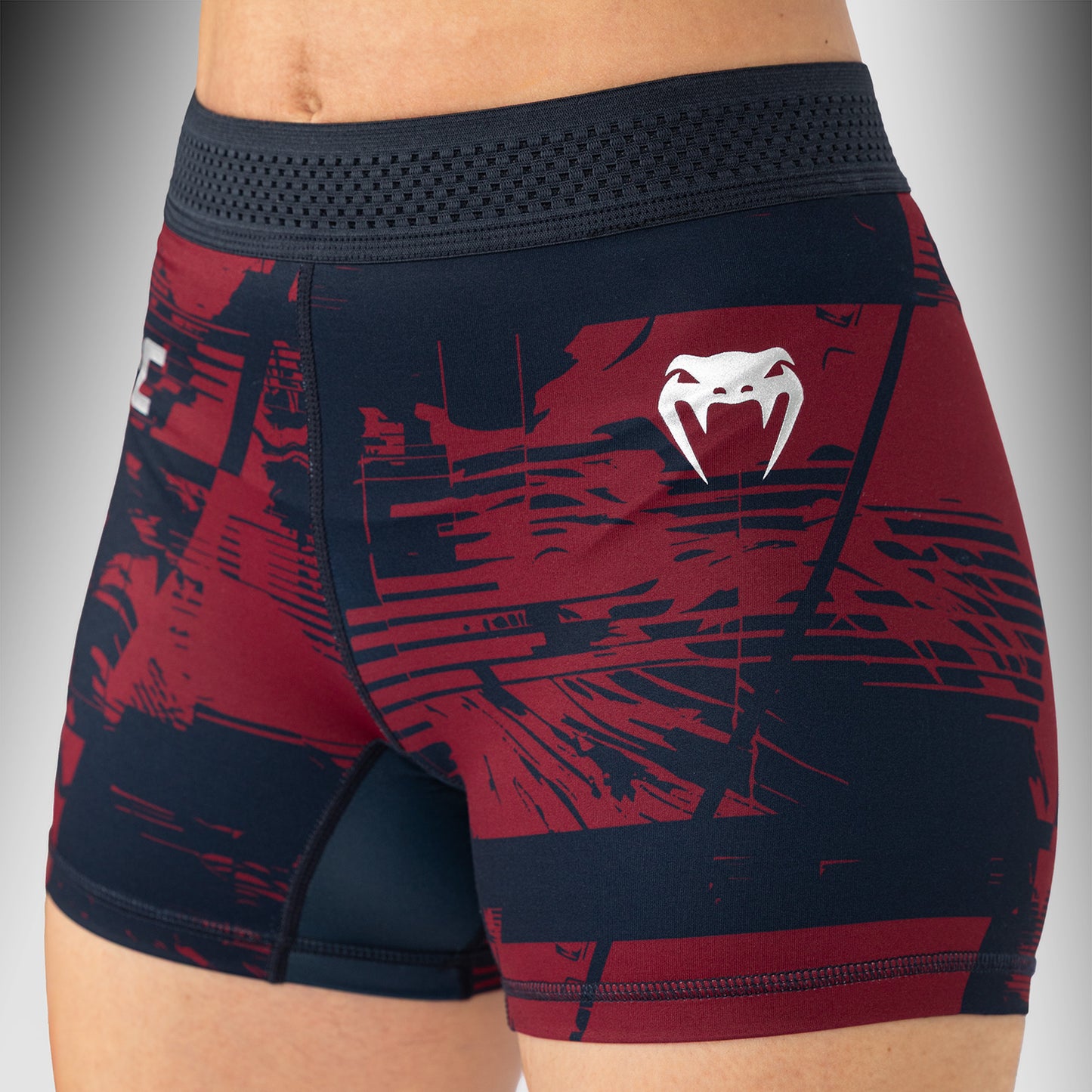 UFC Zenith by Venum Authentic Fight Week Short Vale Tudo Performance Mujer - Azul marino/Burdeos/Plateado