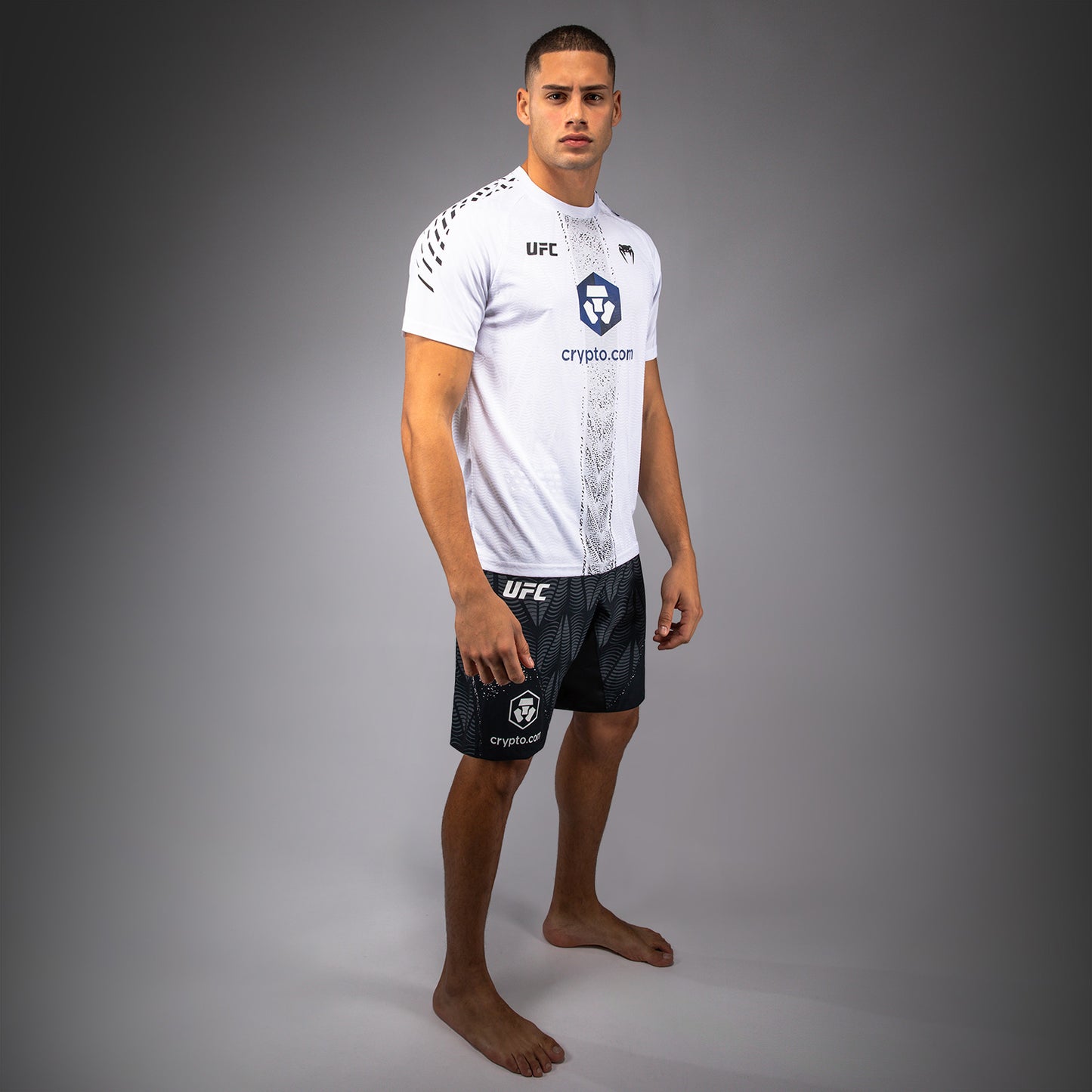 UFC Zenith by Venum Authentic Fight Night Camiseta oficial Walkout Hombre Personalizado - Blanco