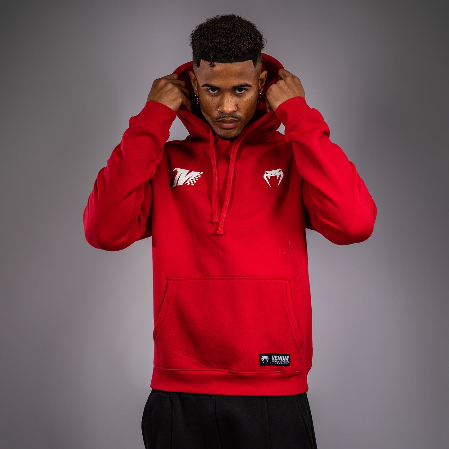Venum Motorsport Sudadera con Capucha - Rojo Racer