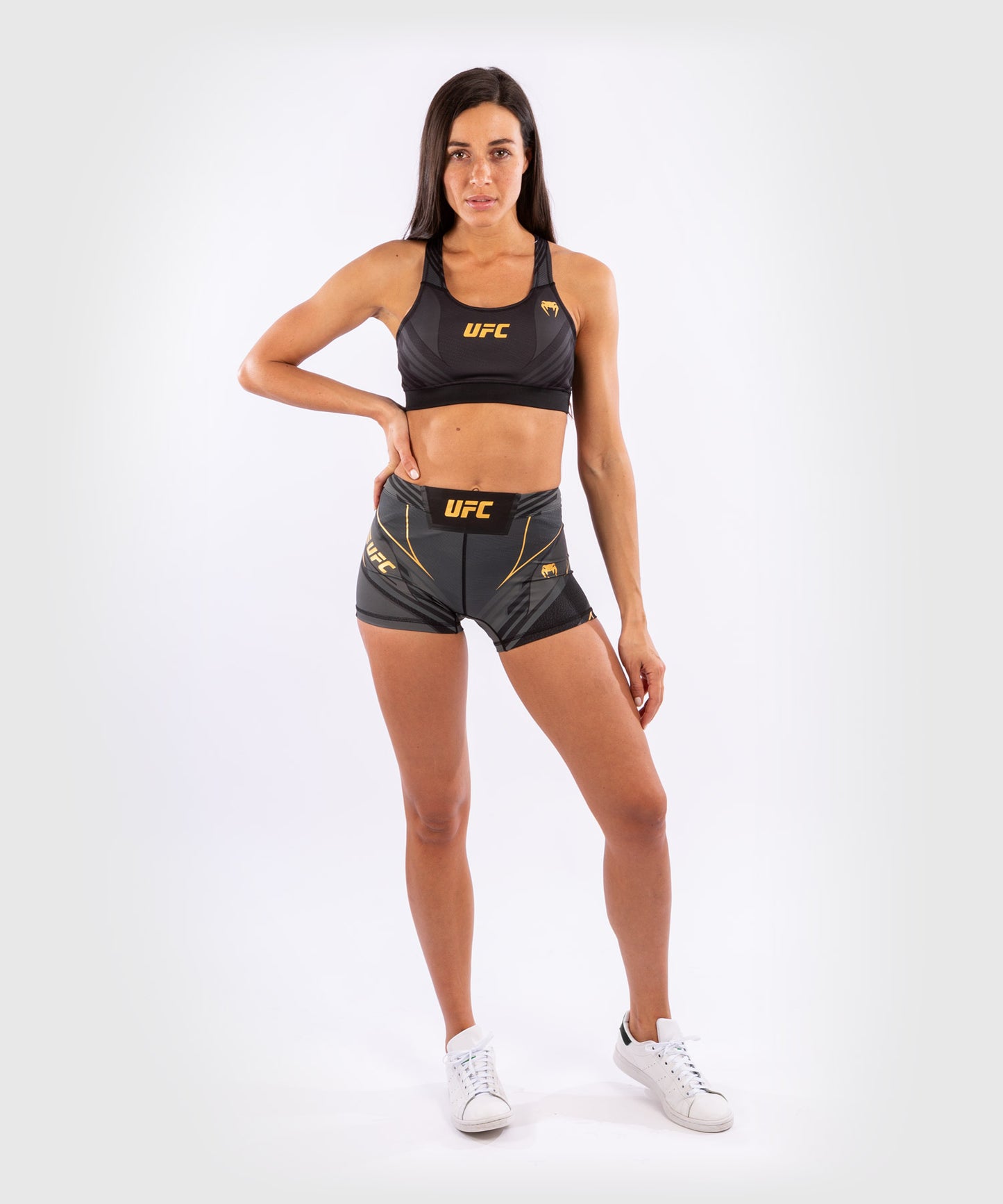 Pantalón De Vale Tudo Para Mujer UFC Venum Authentic Fight Night – Modelo Corto - Campeón