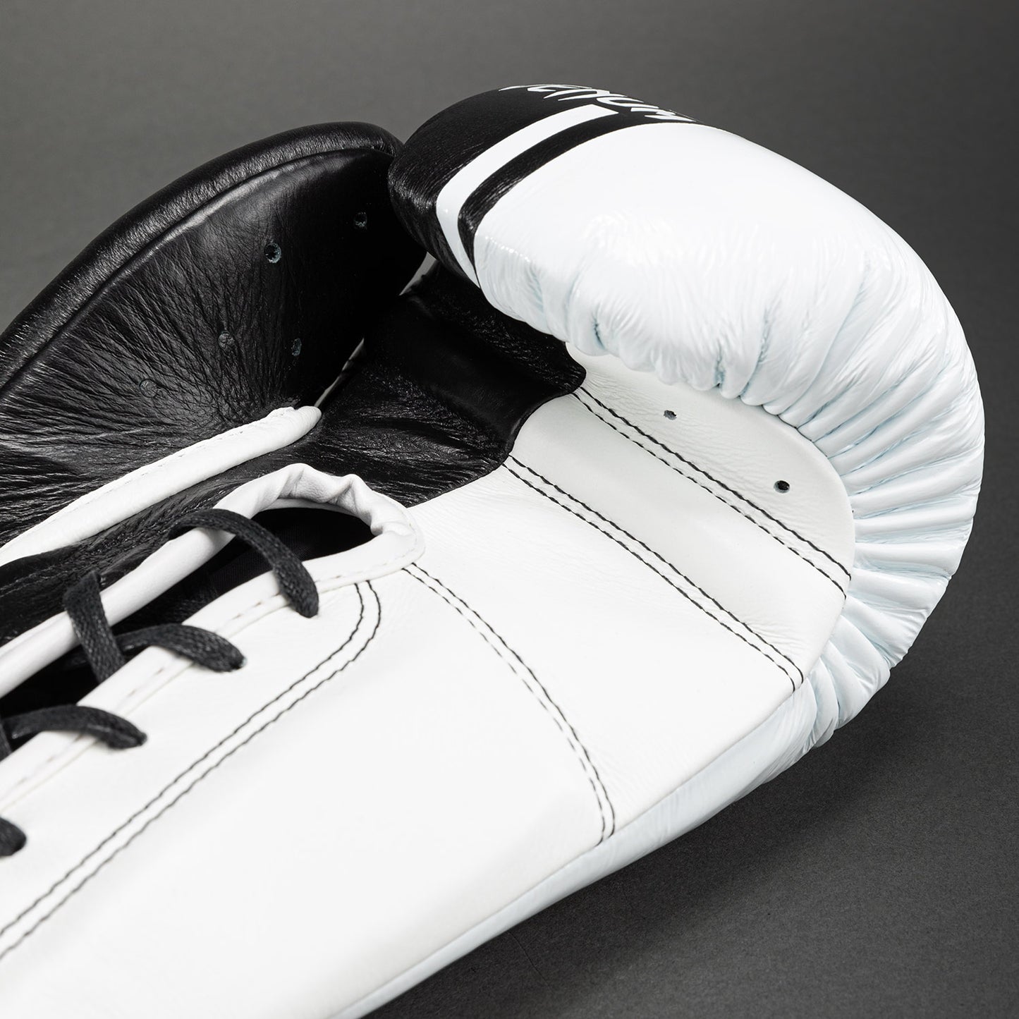 Guantes de boxeo Venum Shield Pro con cordones - Negro/Blanco