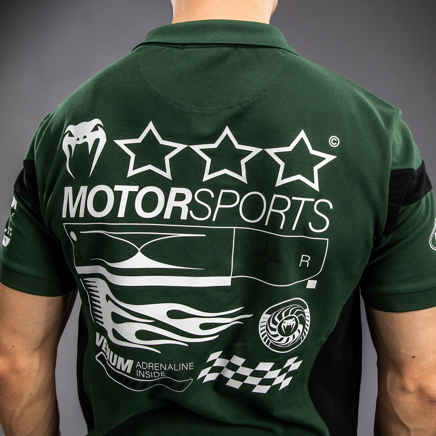 Venum Motorsport Polo de Algodón - Bosque Profundo