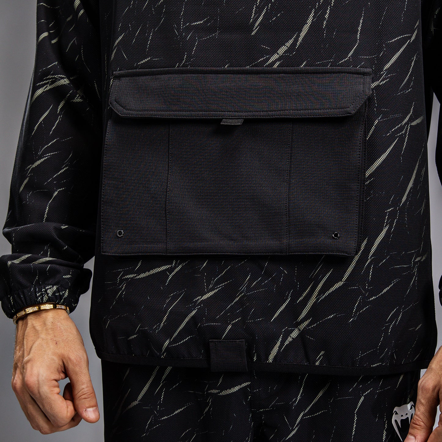 Venum Trooper Chaqueta de Chándal Para Hombre - Negro/Arena Piedra