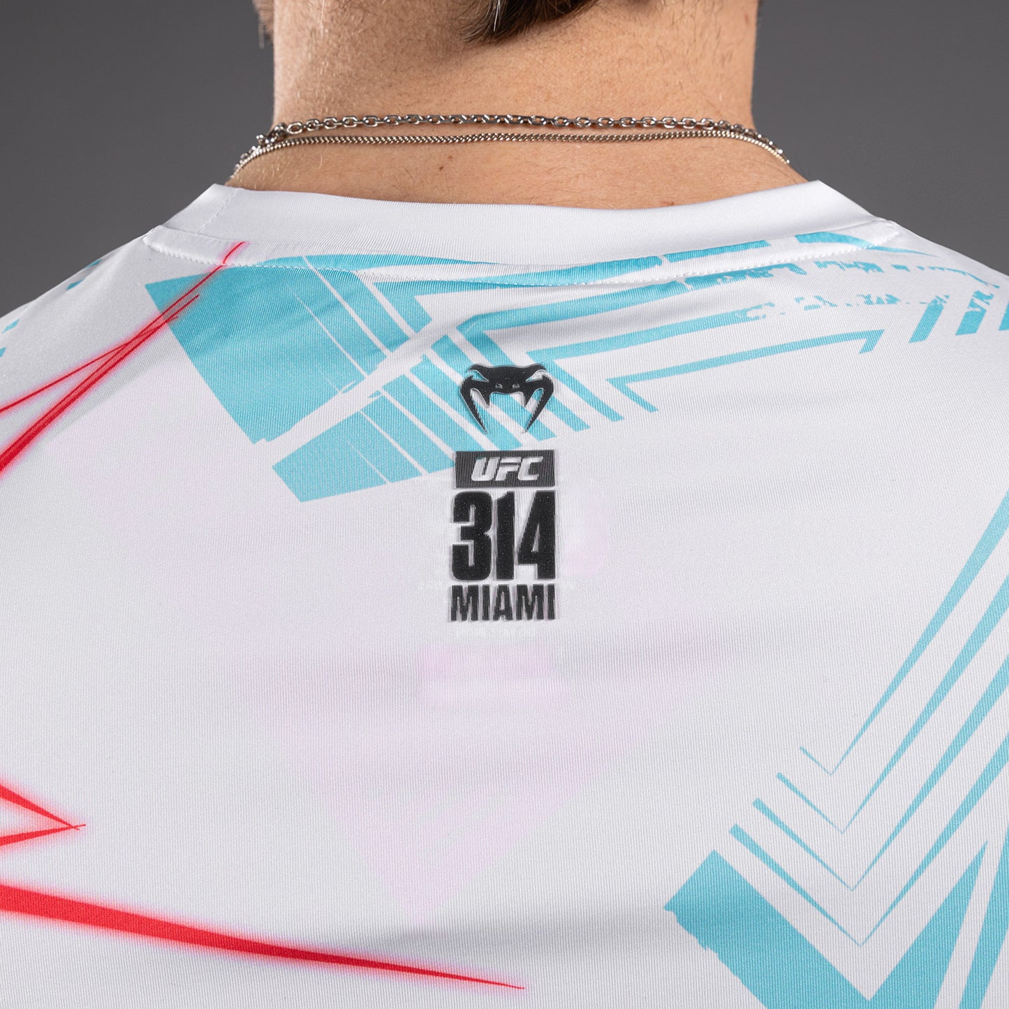 UFC Fusion By Venum Miami Edition Fight Week Camiseta Dry-Tech para hombre - Blanca