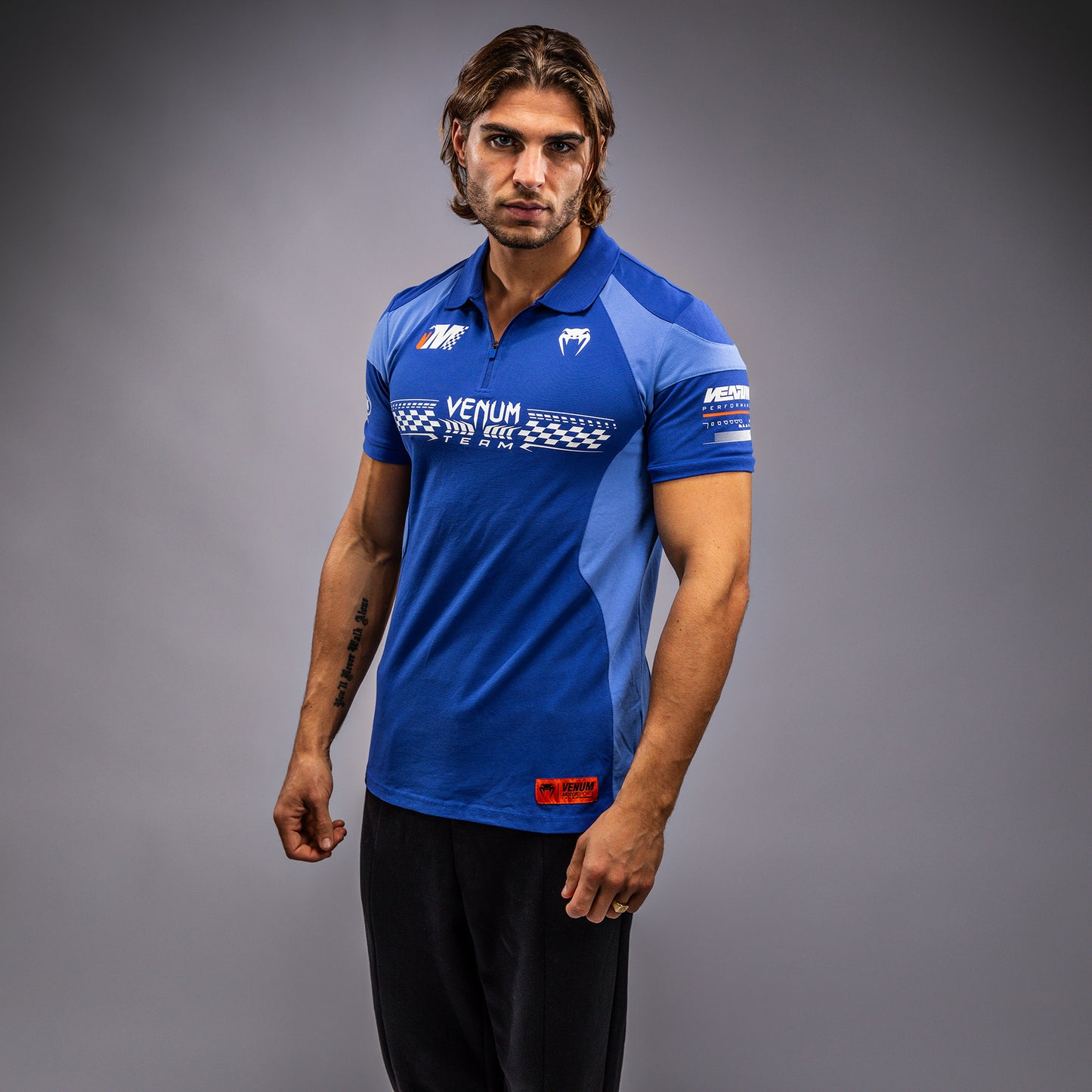 Venum Motorsport Polo de Algodón - Azul Real