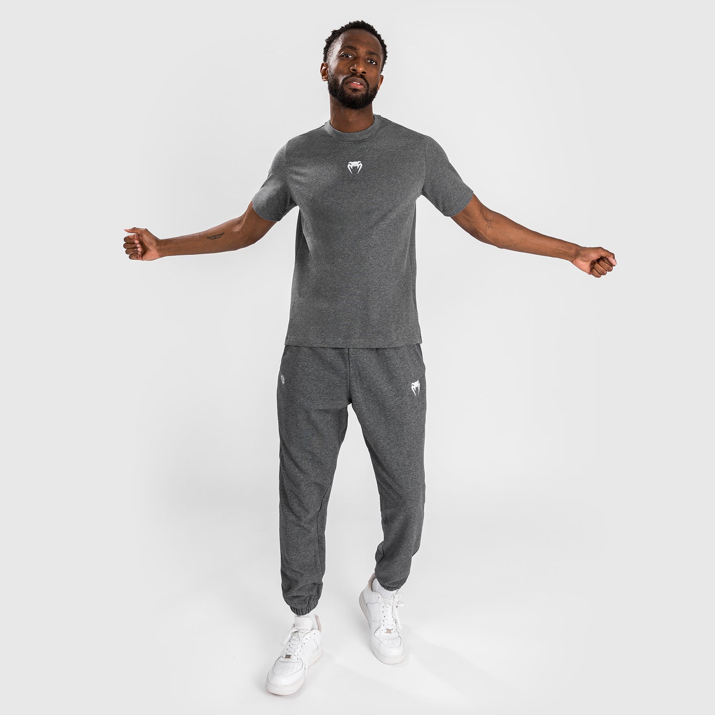 Venum Vortex XL Camiseta para Hombre - Gris Jaspeado Oscuro