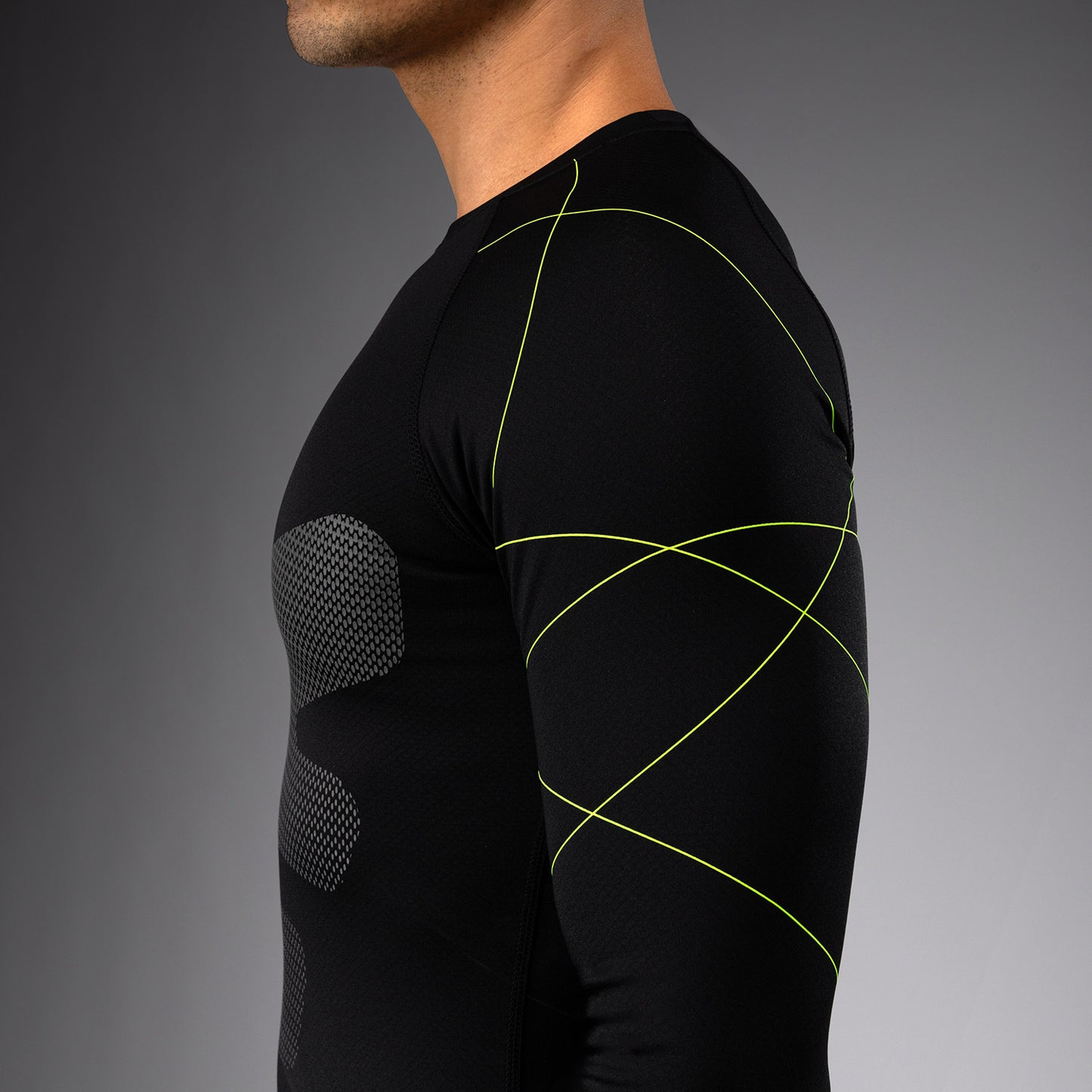 Venum Training Camp 4.0 Lycra de manga larga - Negro/Verde neón