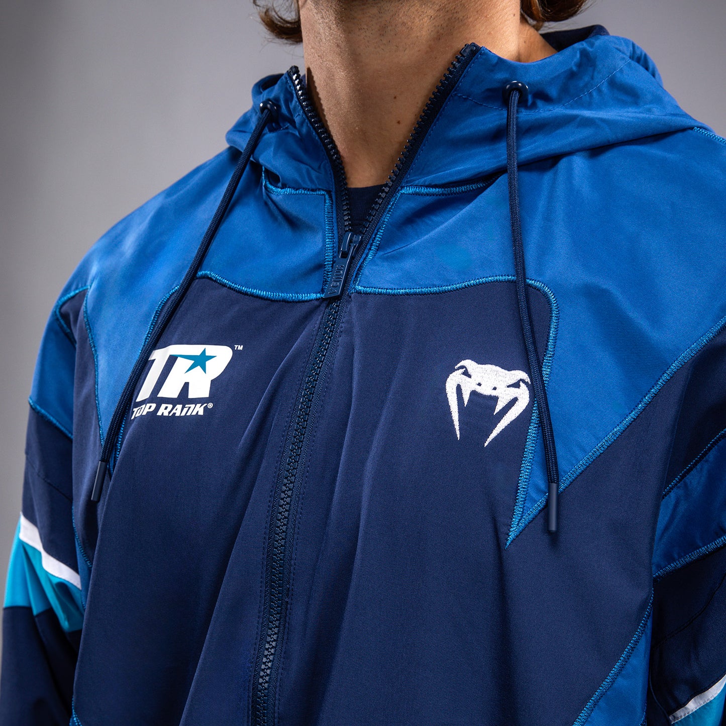 Venum x Top Rank Original Chaqueta Con Capucha para Hombre - Azul Marino