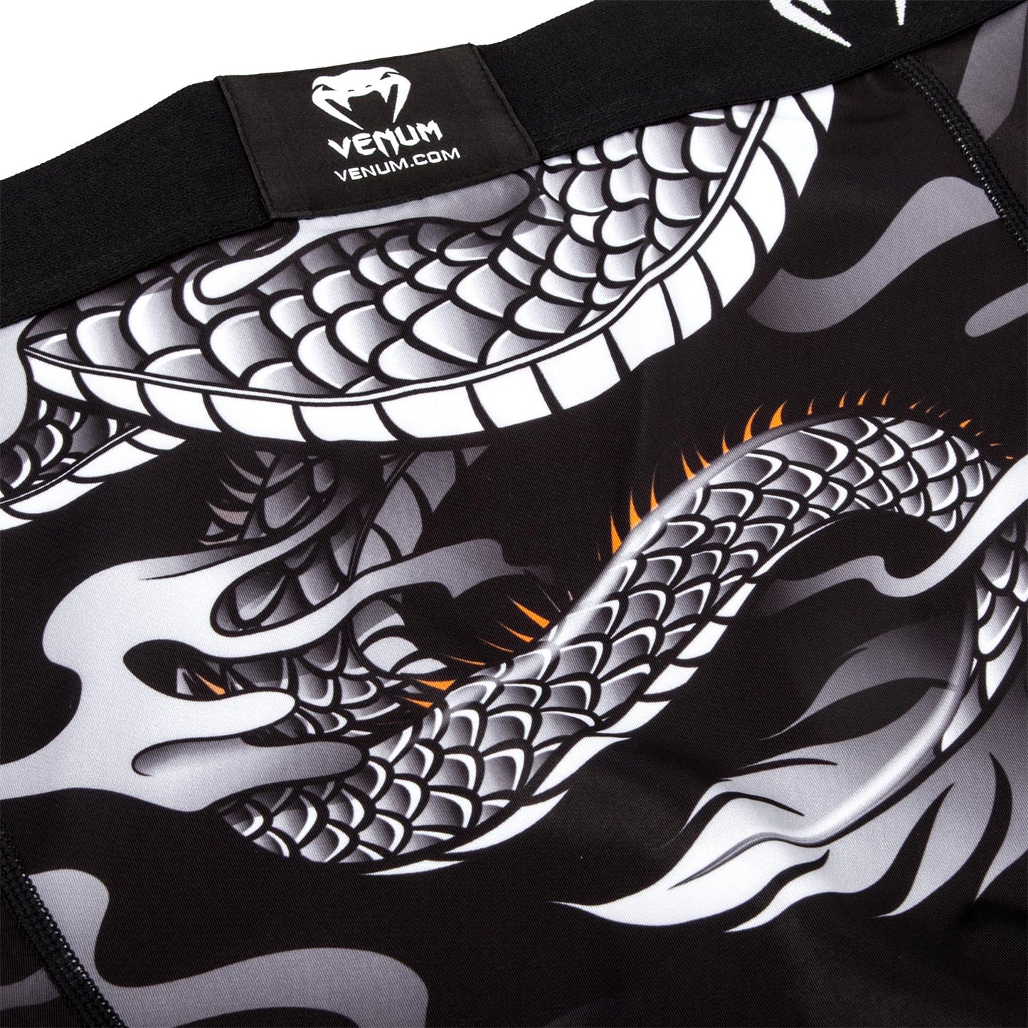 Mallas Largas Venum Dragon's Flight - Negro/Blanco