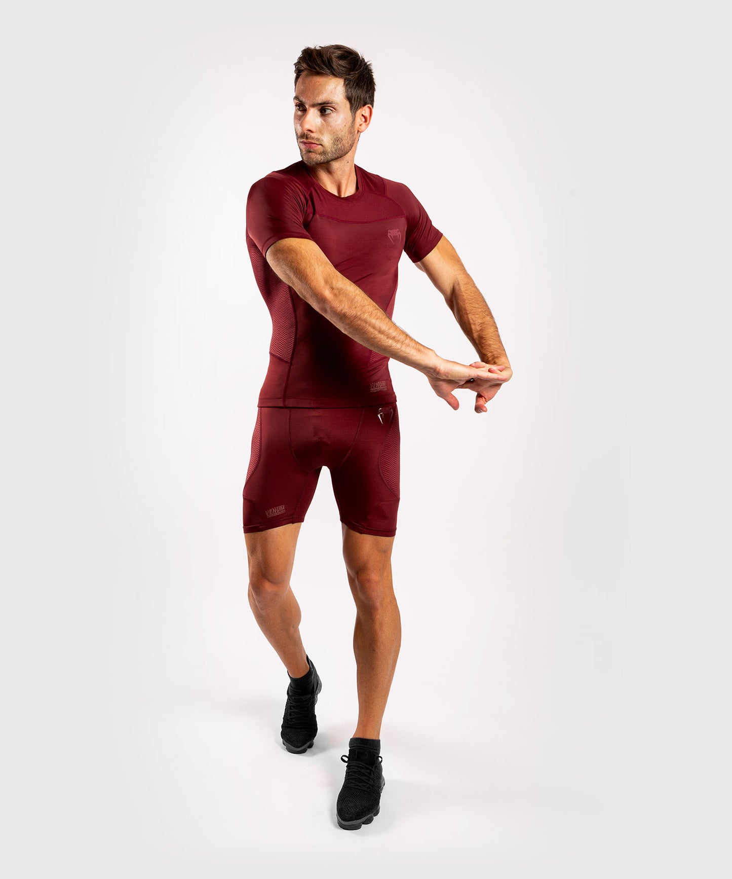 Pantalones de cortos de compresión Venum G-Fit - Burdeos