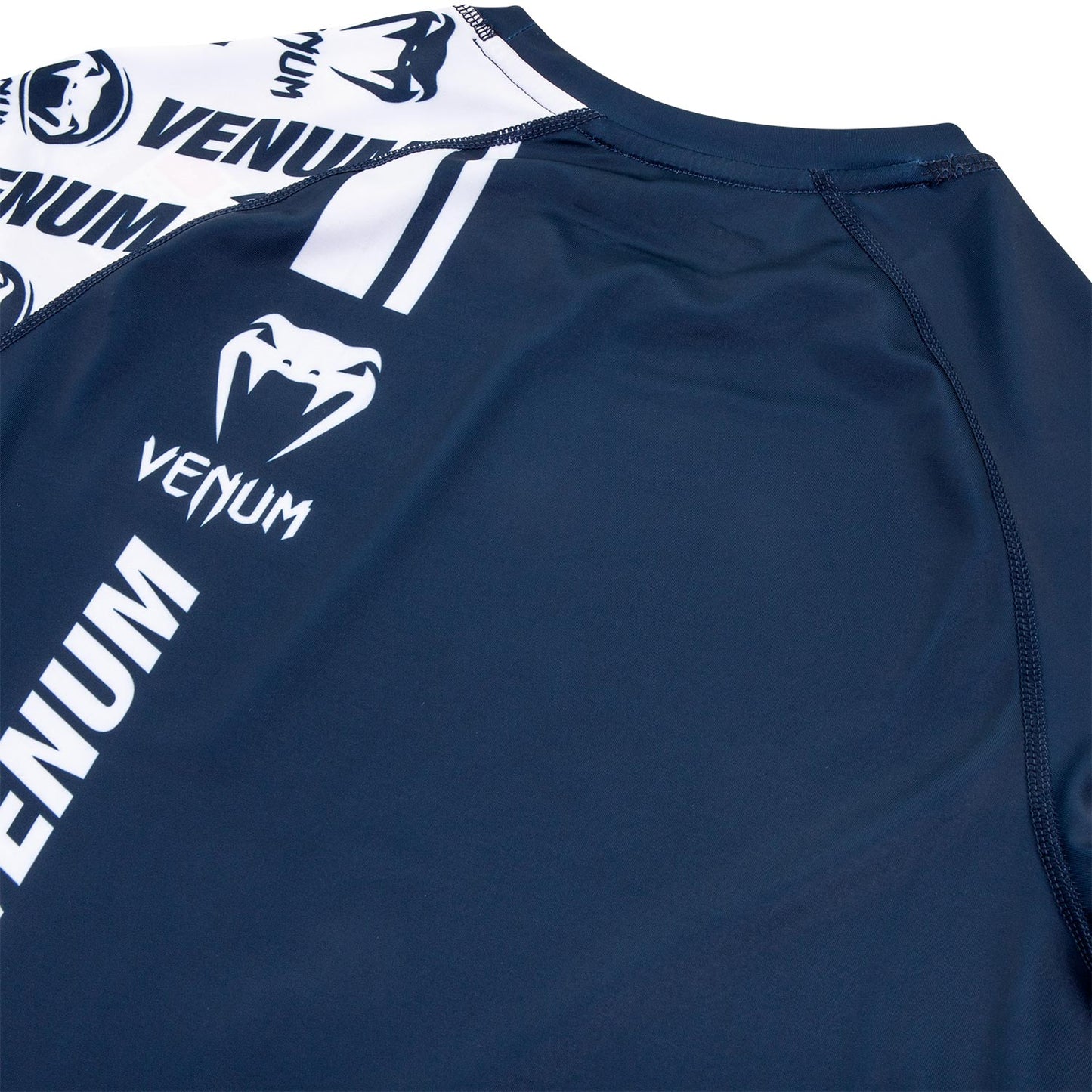 Rashguard Venum Logos - Mangas largas - Azul Marino/Blanco