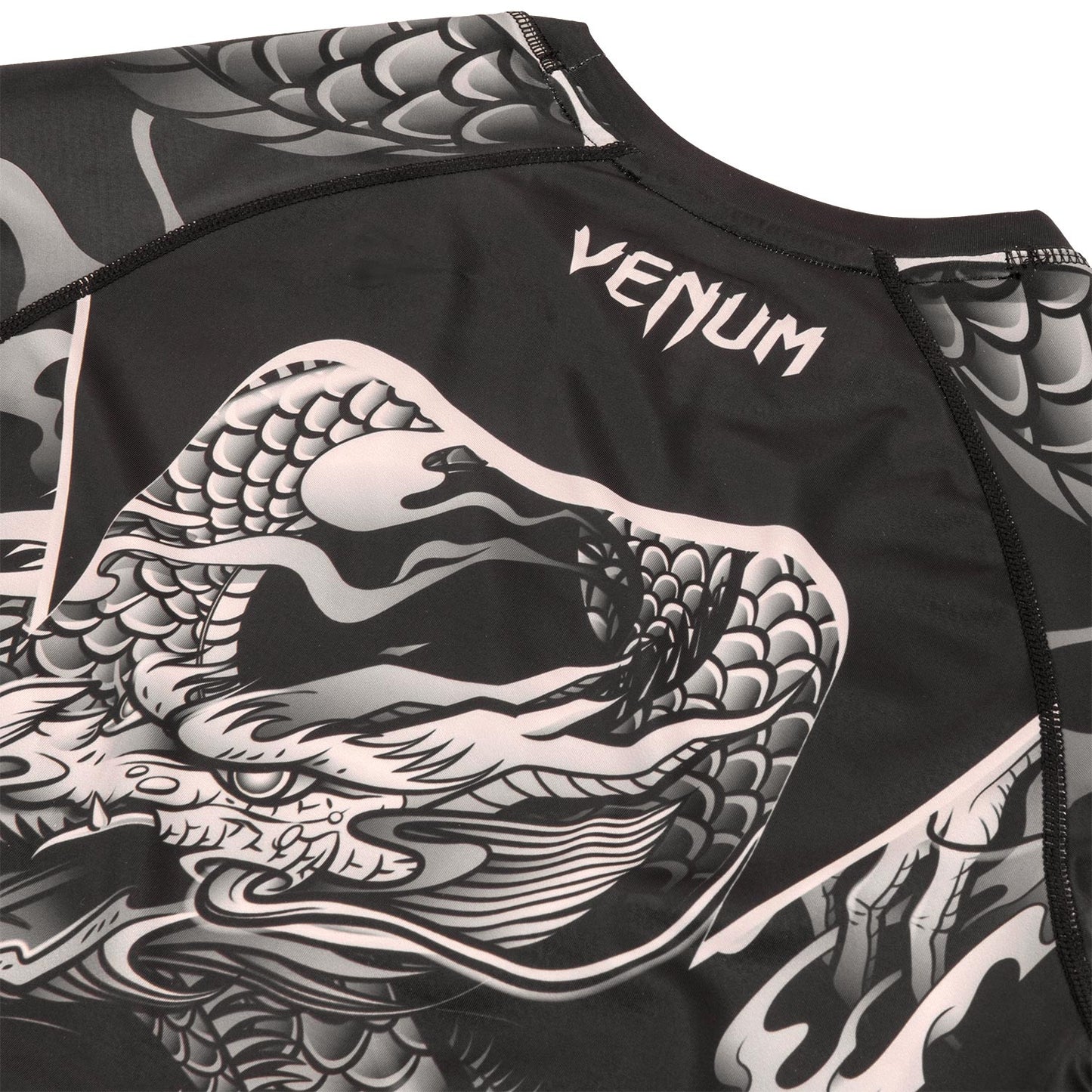 Rashguard Venum Dragon's Flight - Manga Larga - Negro/Arena