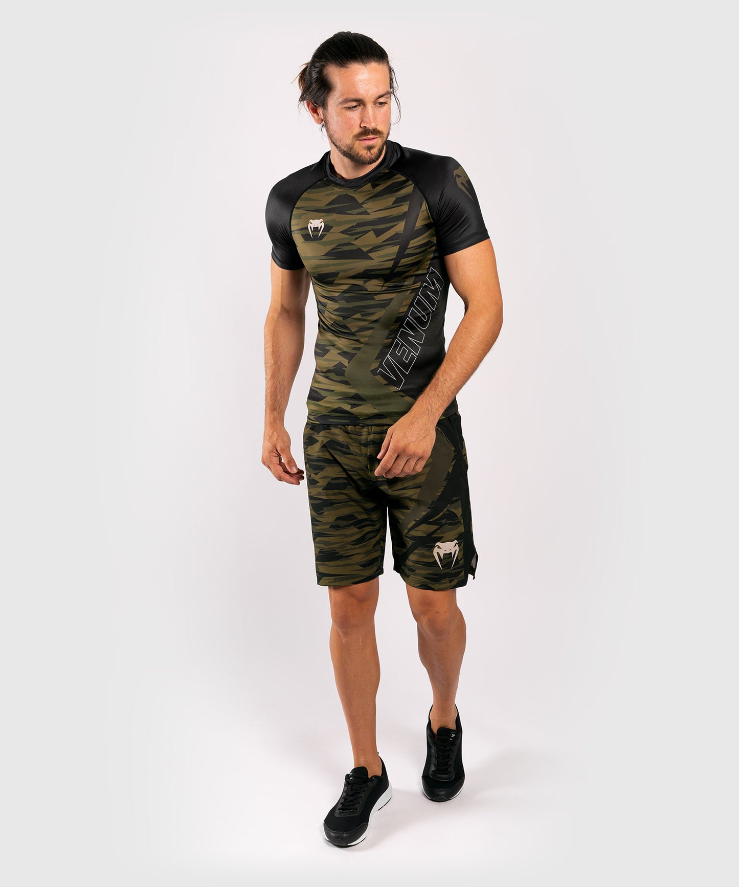 Venum Contender 5.0 Rashguard – Mangas cortas - Camo kaki