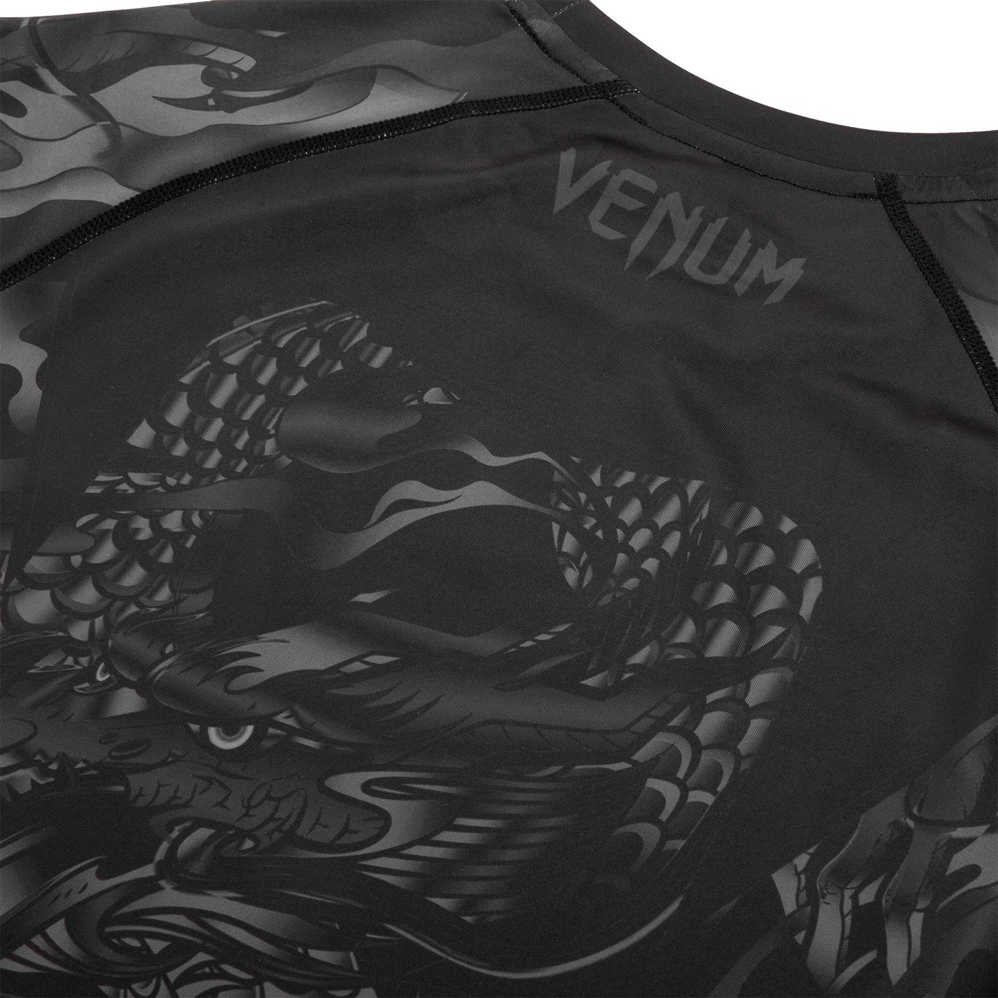 Rashguard Venum Dragon's Flight - Manga Larga - Negro/Negro