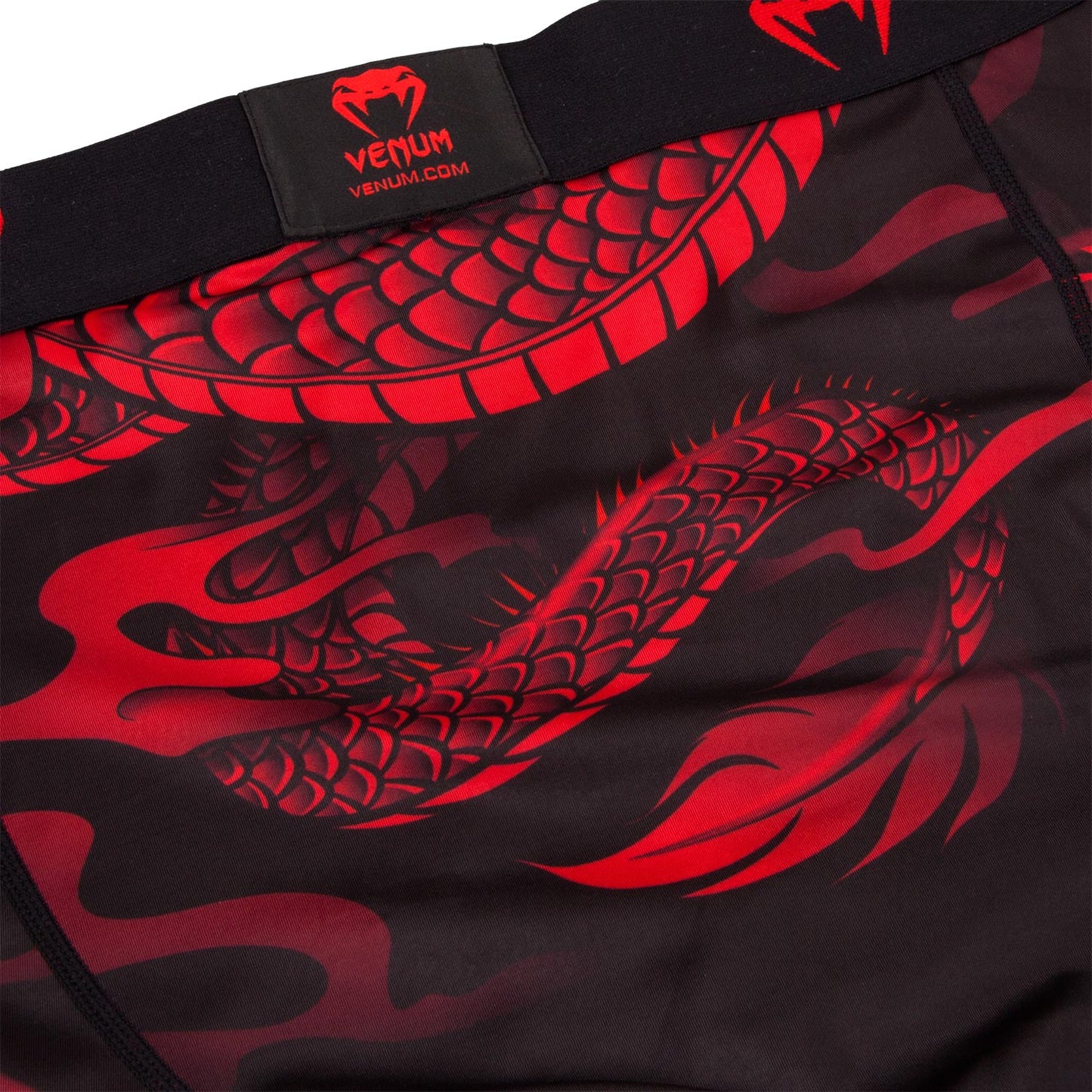 Mallas Largas Venum Dragon's Flight - Negro/Rojo