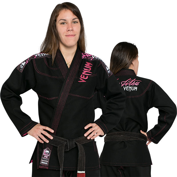 Kimono para BJJ Venum Challenger 2.0 Mujer - Negro
