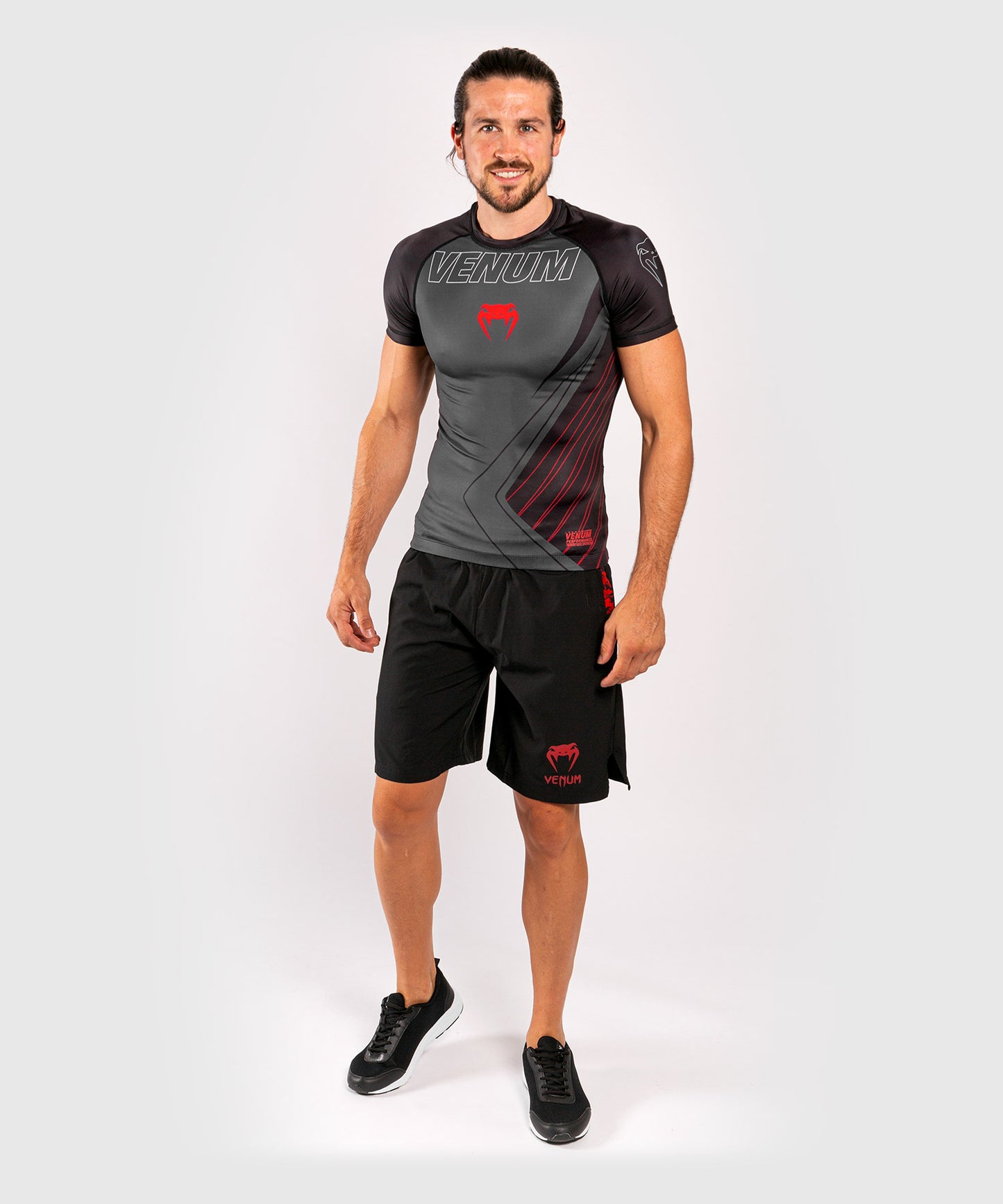 Venum Contender 5.0 Rashguard – Mangas cortas - Negro/Rojo