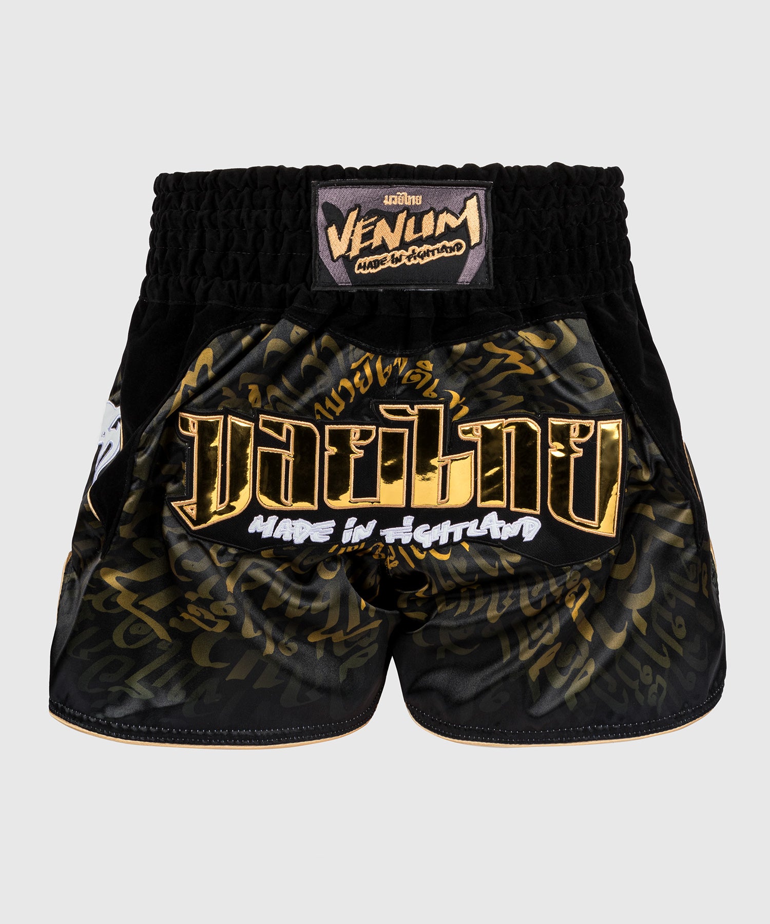 Venum Attack Shorts de Muay Thai - Negro/Oro – Venum España