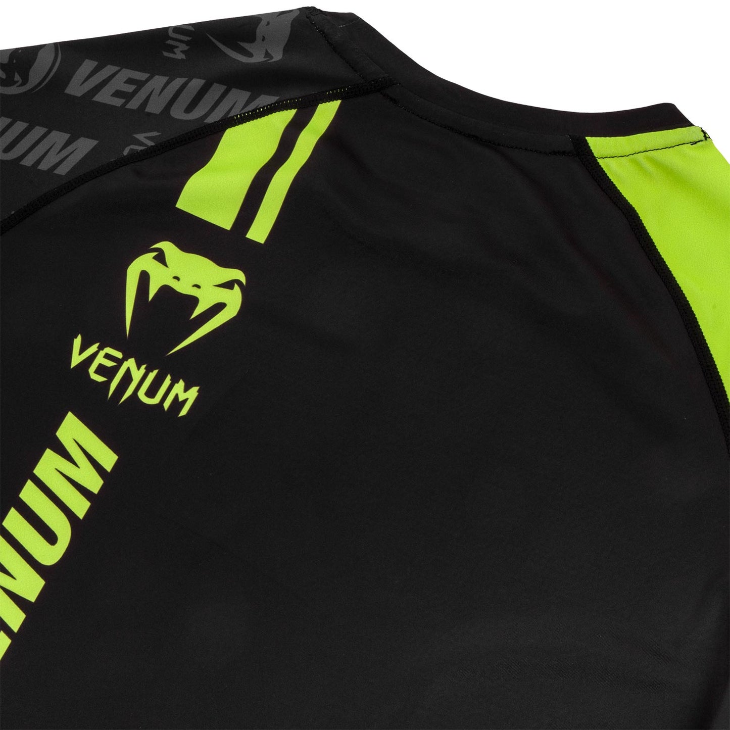 Rashguard Venum Logos - Mangas largas - Negro/Amarillo Fluo