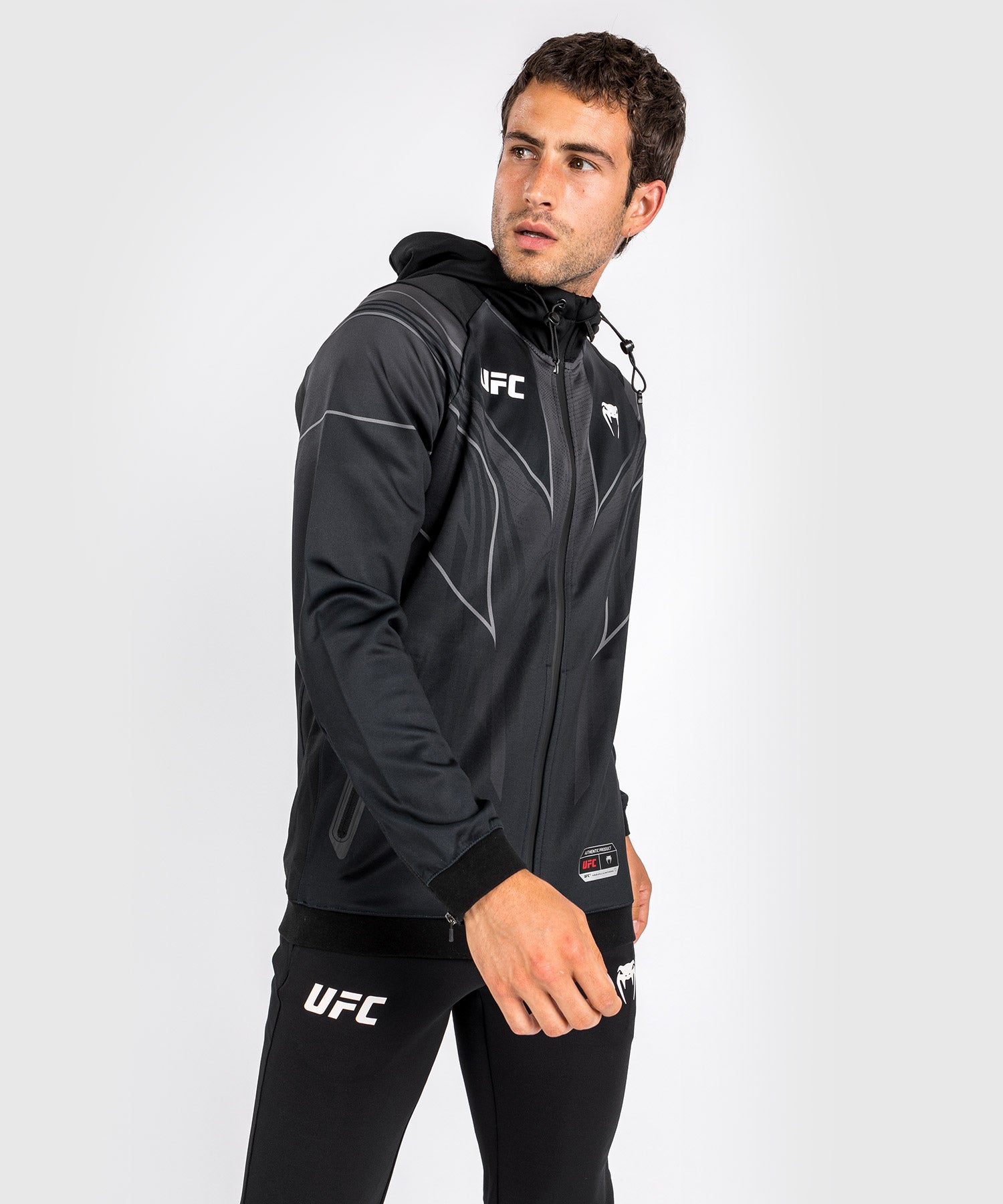 Sudadera con capucha personalizada UFC Venum Authentic Fight Night 2.0 para  hombre - Negra