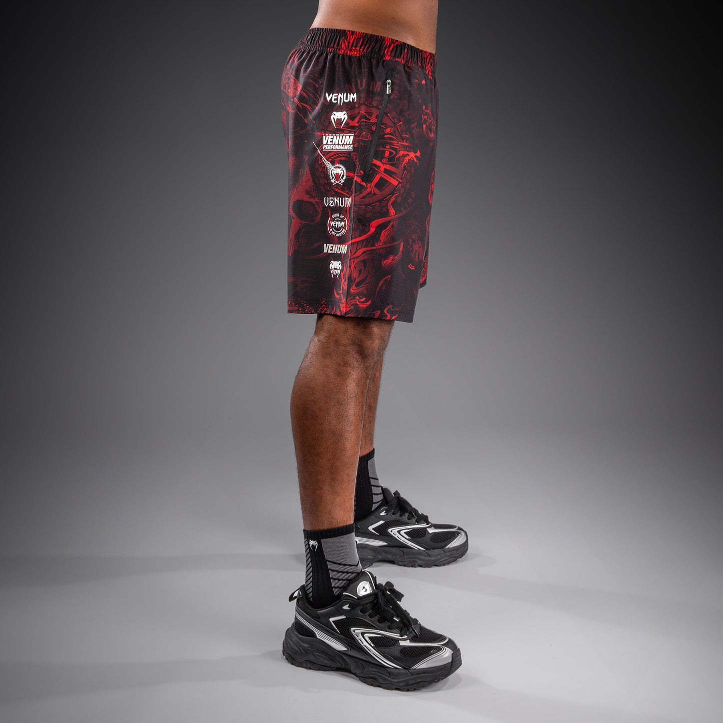 Venum 20th Anniversary Short de Entrenamiento - Negro/Rojo