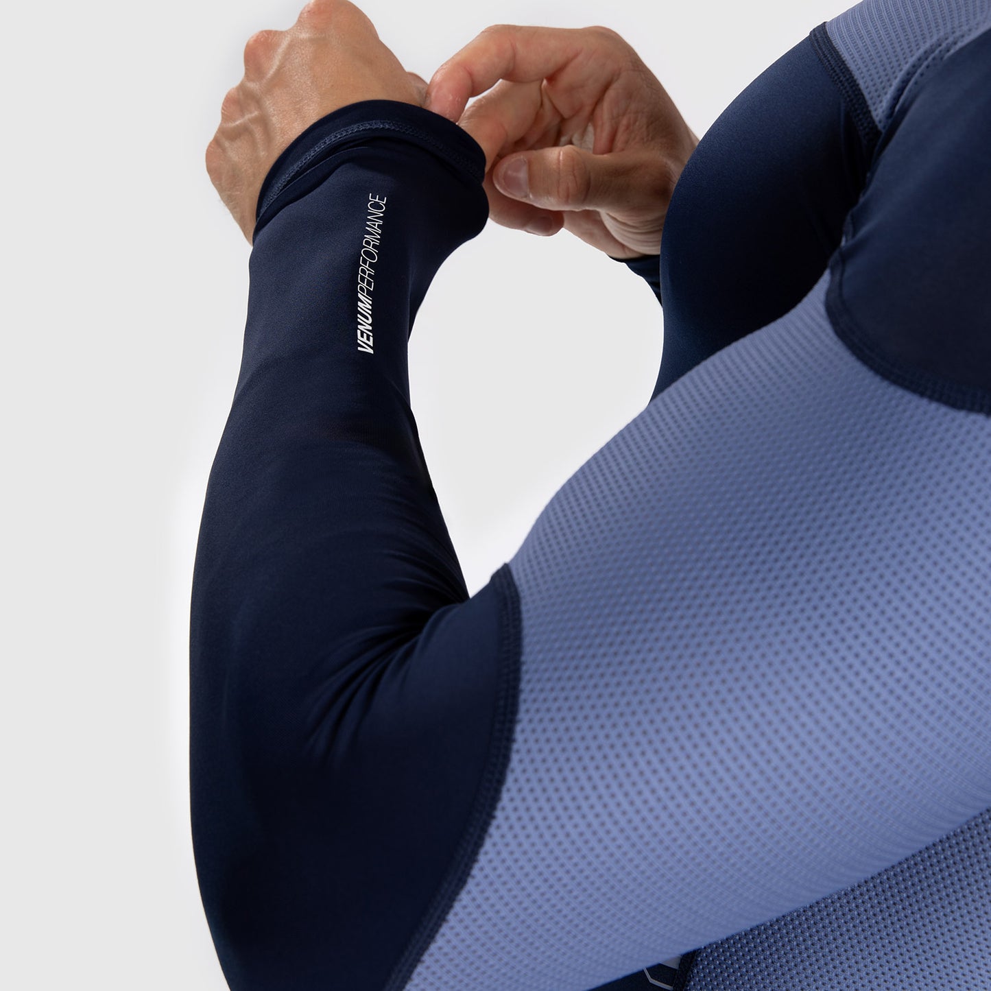 Venum Tempest Rashguard De Manga Larga para Hombre - Azul Marino/Azul