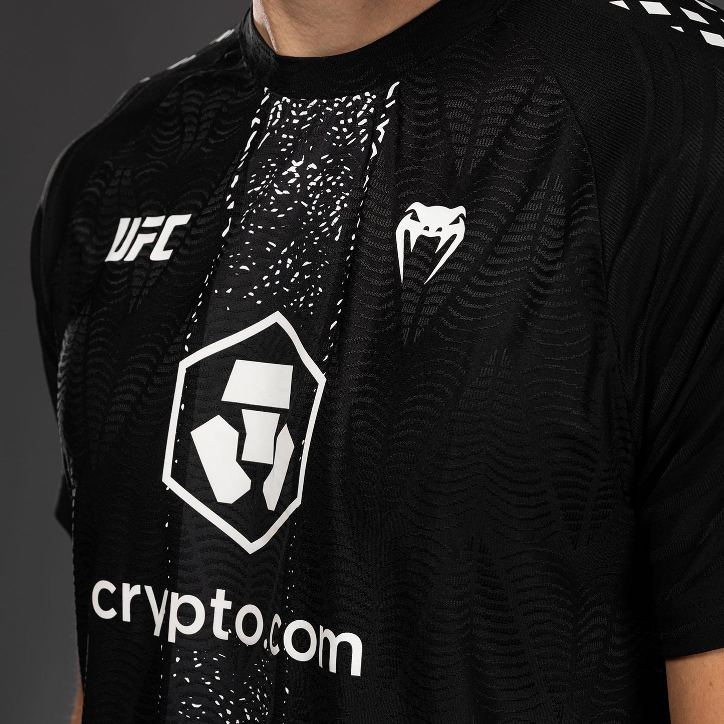 UFC Zenith by Venum Authentic Fight Night Camiseta oficial Walkout Hombre Personalizado - Negro