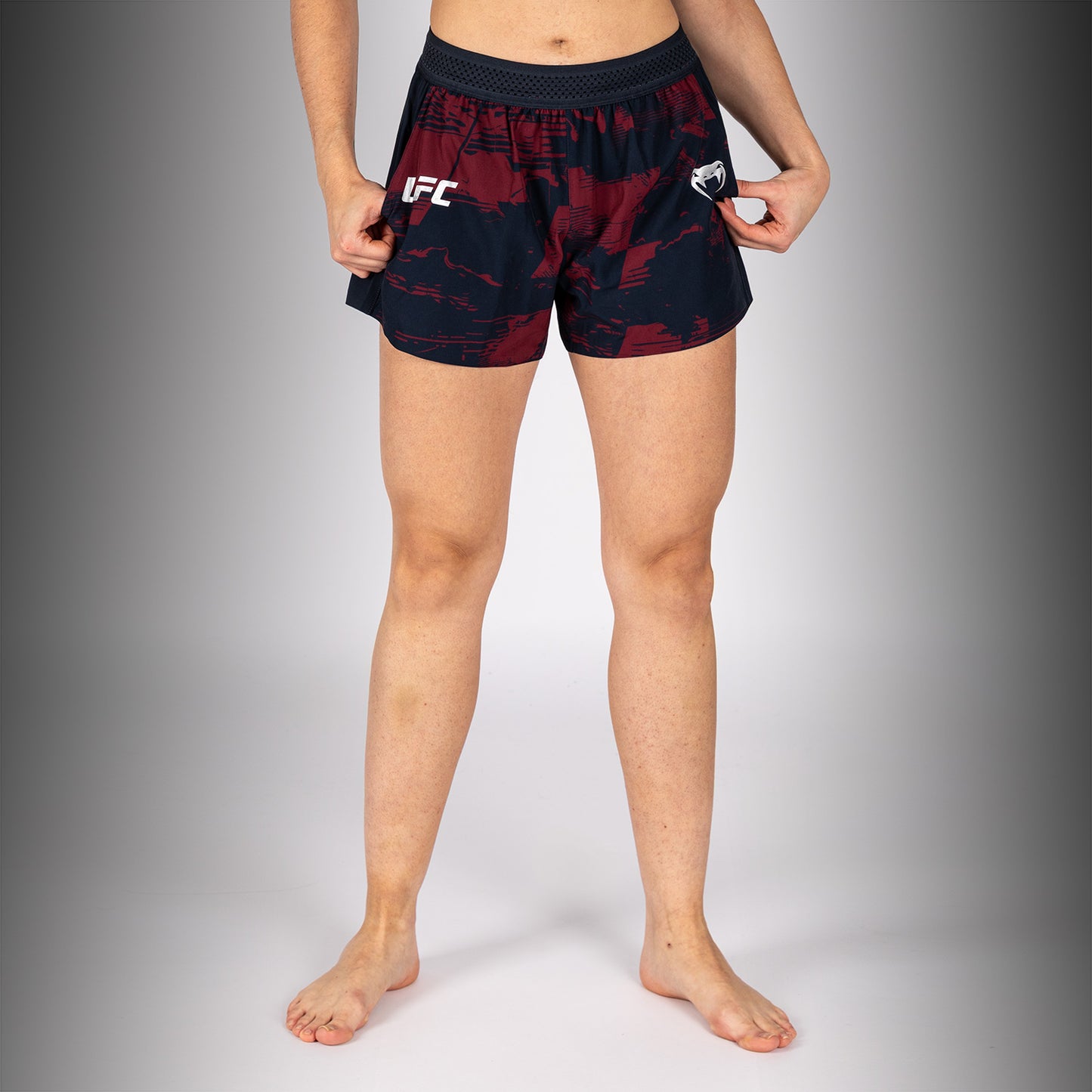 UFC Zenith by Venum Authentic Fight Week Short Performance Mujer - Azul marino/Burdeos/Plateado
