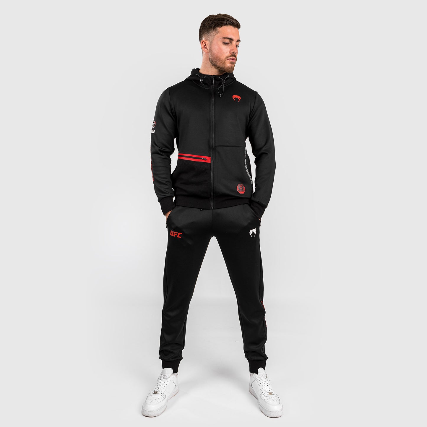 UFC Adrenaline by Venum Fight Week Sudadera con cremallera para Hombre - Negra