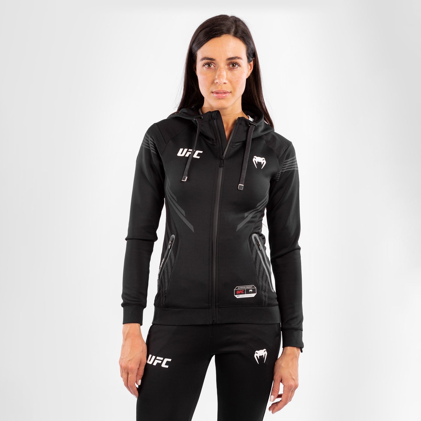 Sudadera Para Mujer UFC Venum Authentic Fight Night Walkout - Negro
