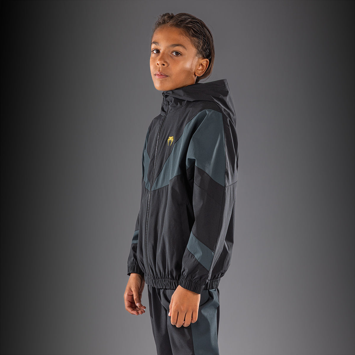 Venum Vectra Chaqueta de chándal infantil - Negro/Dorado