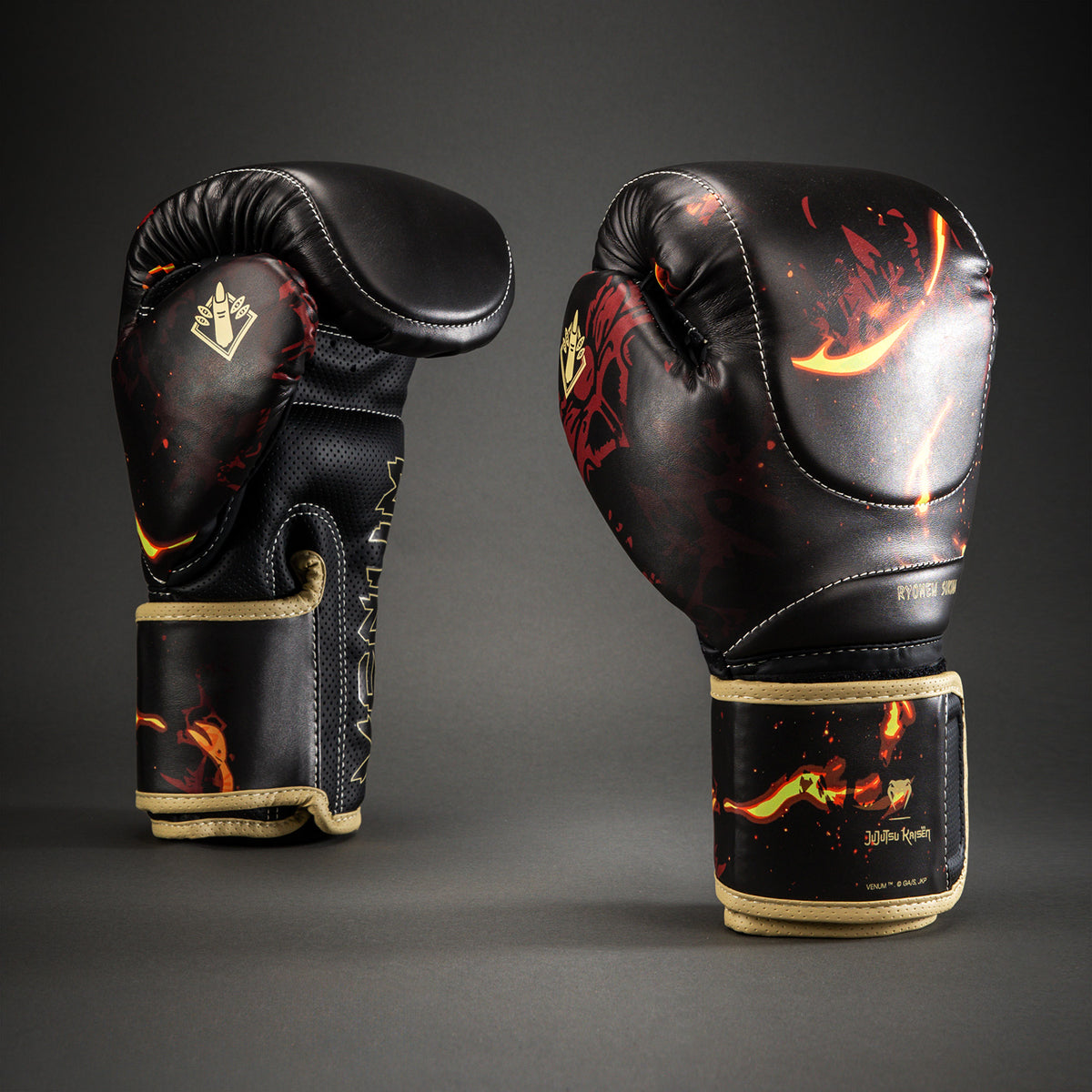 Jujutsu Kaisen x Venum Sukuna Impact Evo Guantes de Boxeo – Negro/Beige