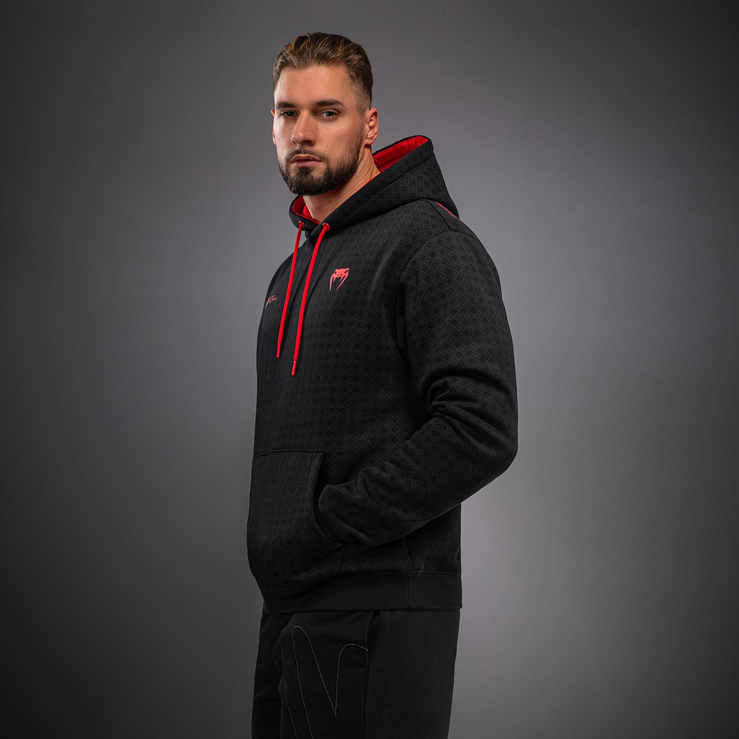 Venum x Roger Gracie Signature Sudadera con Capucha - Negro/Rojo