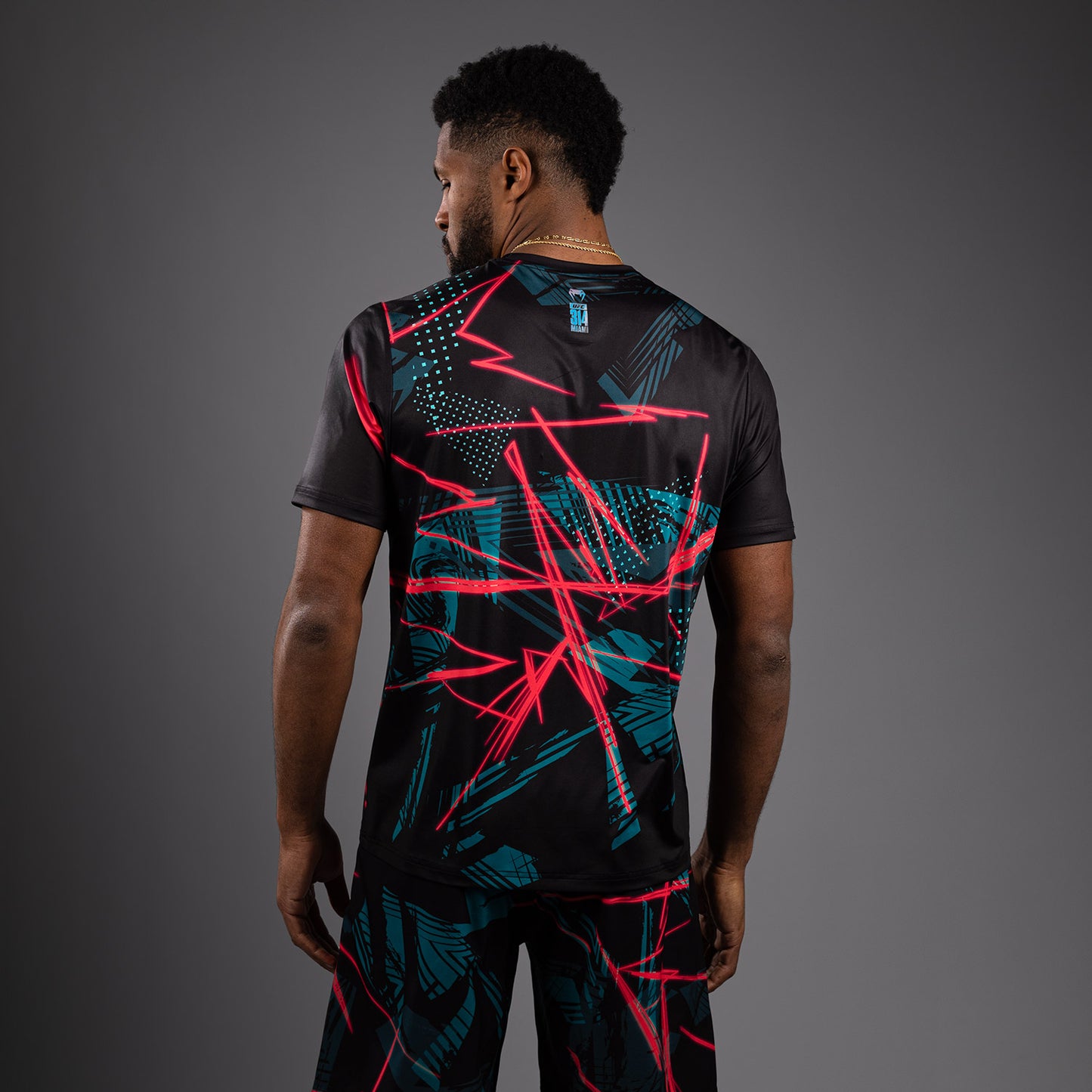 UFC Fusion By Venum Miami Edition Fight Week Camiseta Dry-Tech para hombre - Negra