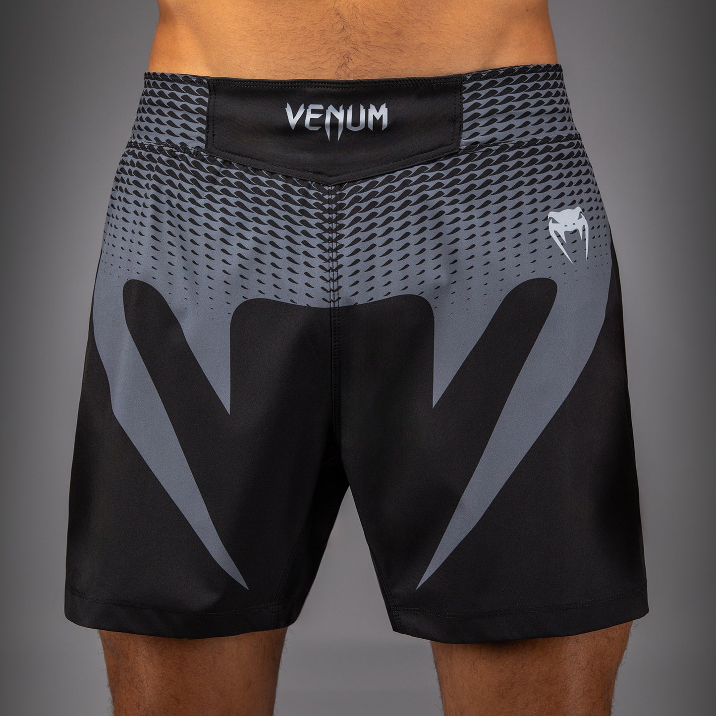 Venum No Gi Fightshorts Pantalones Cortos de Lucha - Negro/Gris Plata