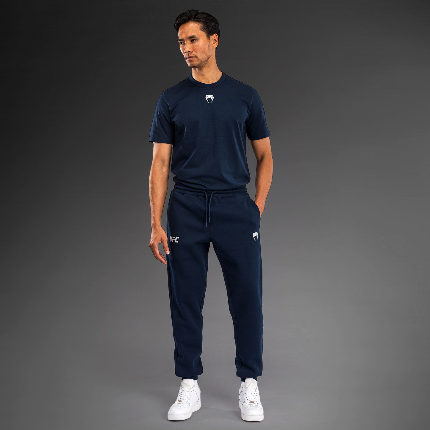 UFC Fusion by Venum Fight Week Pantalón de Algodón para Hombre - Solid Azul oceánico