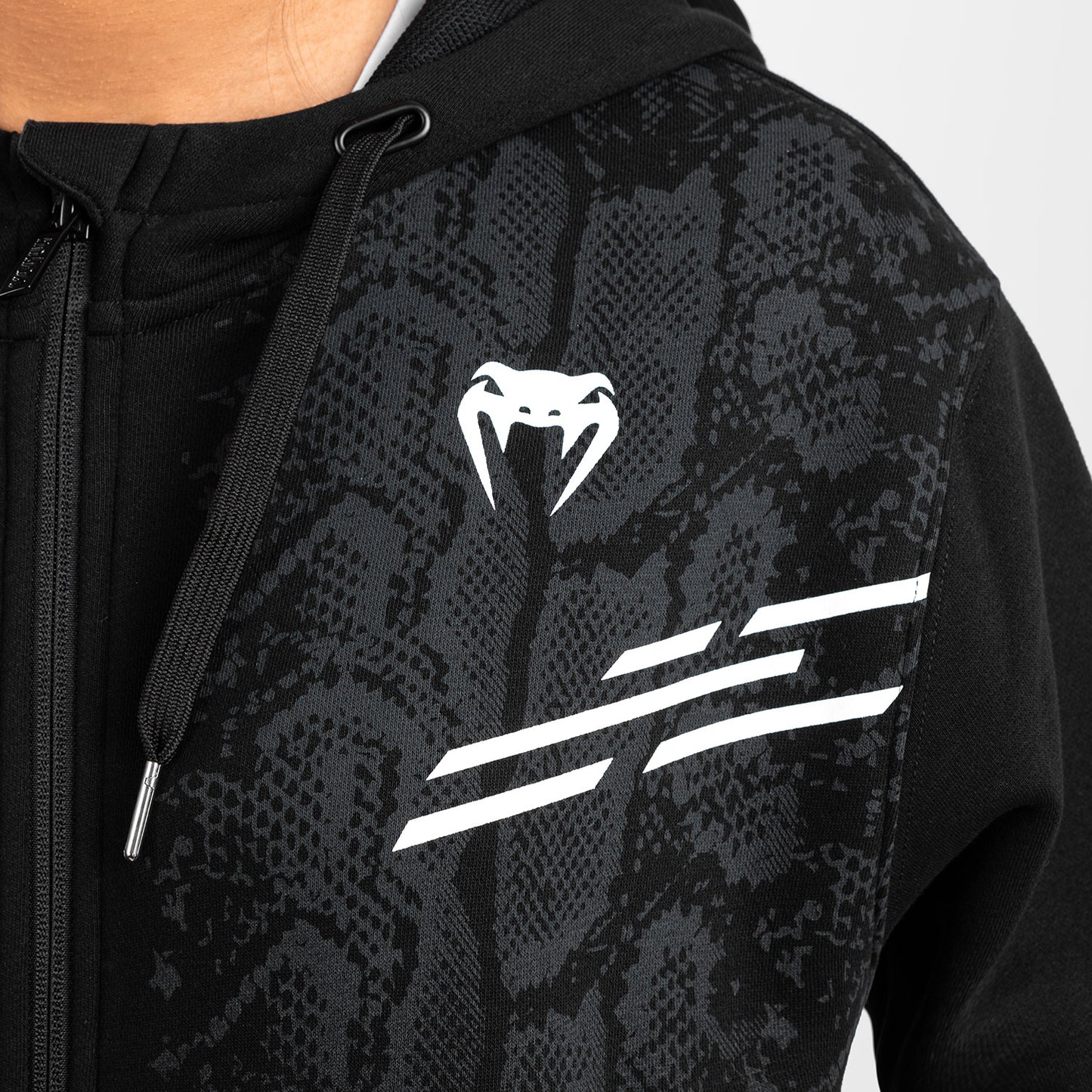 UFC Adrenaline by Venum Replica Sudadera con Capucha y Cremallera para Mujer - Negro