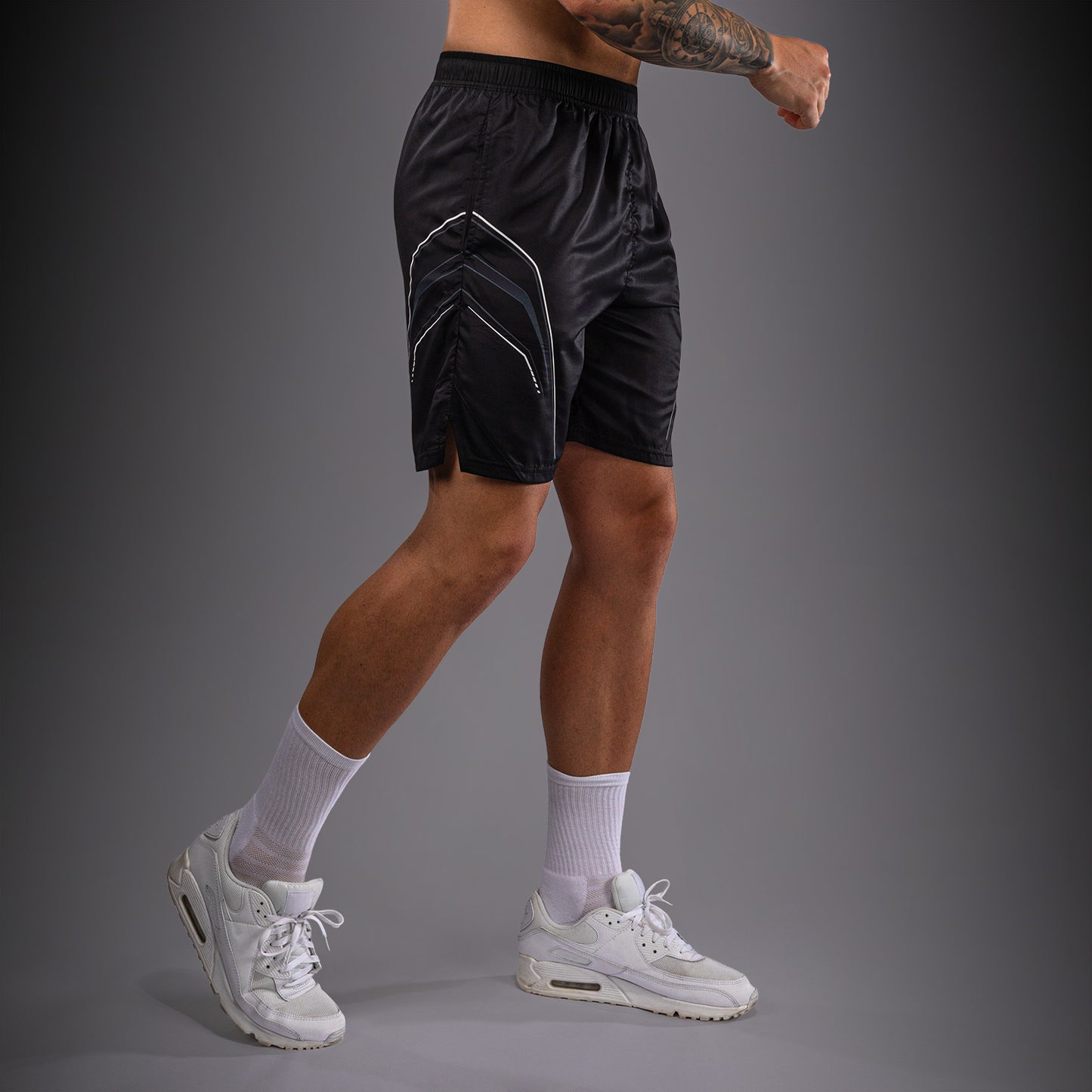 Venum Streamline Pantalón Corto de Entrenamiento – Negro/Blanco
