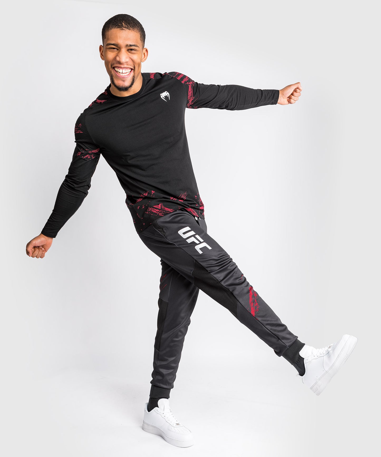 Pantalones deportivos UFC Venum Authentic Fight Week 2.0  - Negro/Rojo