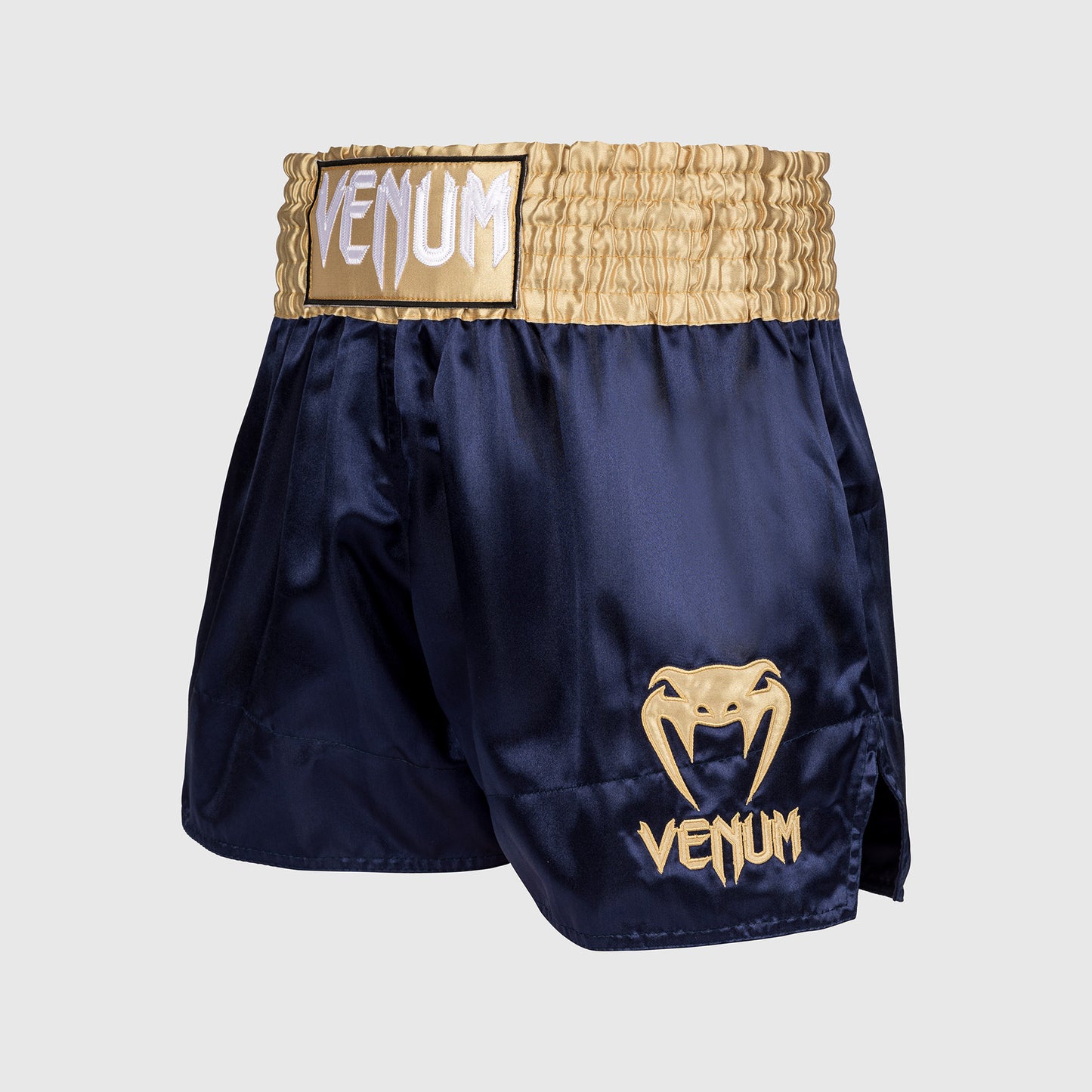 Venum Classic Pantalones cortos de Muay Thai - Azul marino/Dorado