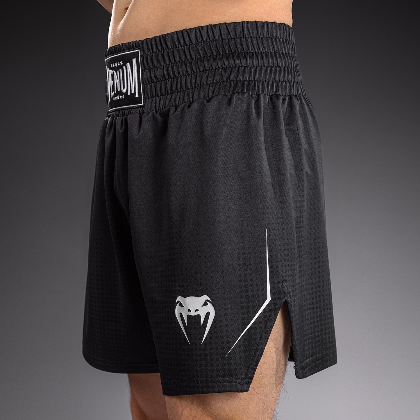 Venum Stealth Short de Boxeo – Negro/Blanco