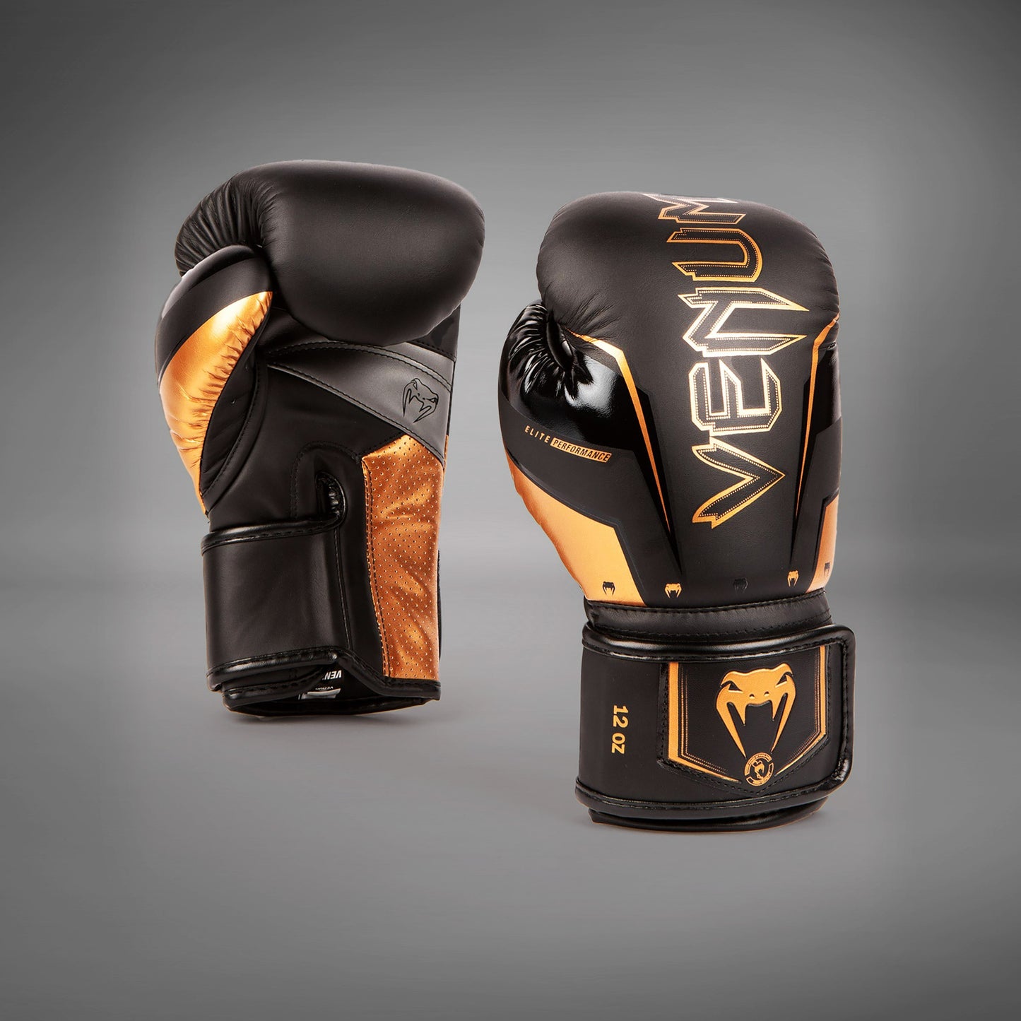 Guantes de boxeo Venum Elite Evo - Negro/Bronce