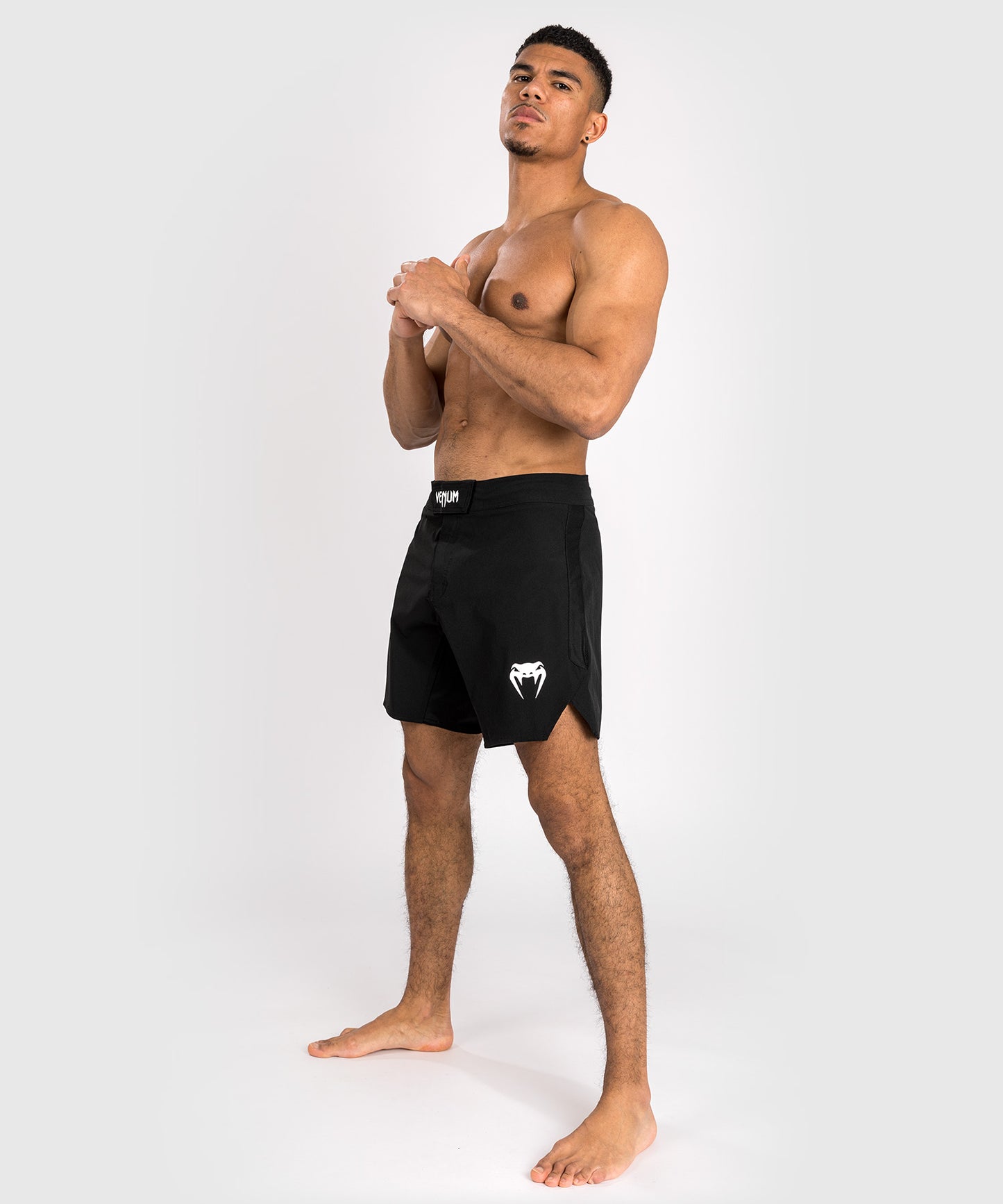 Venum Contender Pantalones cortos de lucha para hombre - Negro/Blanco