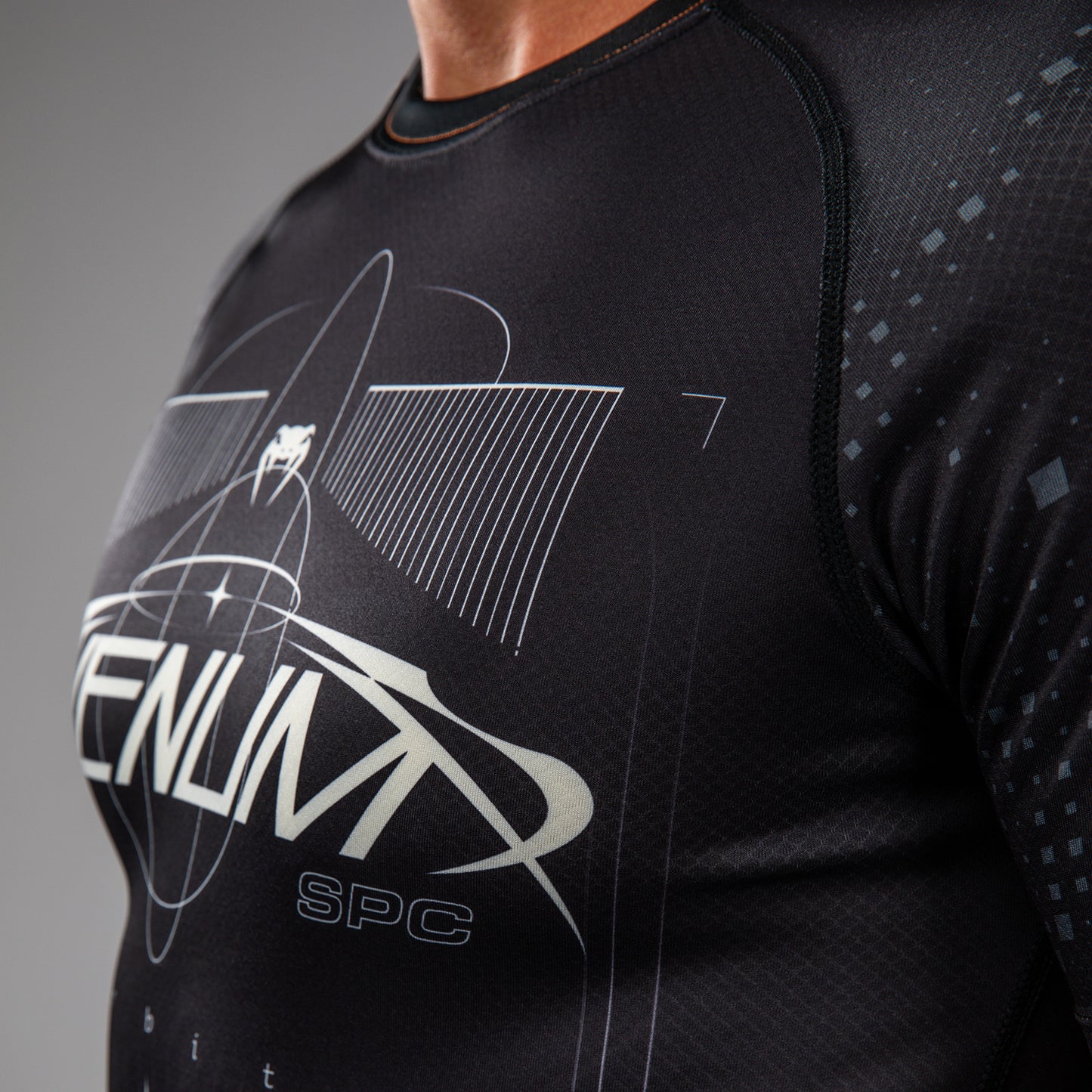 Venum Eclipse Rashguard Manga Corta – Negro/Marfil