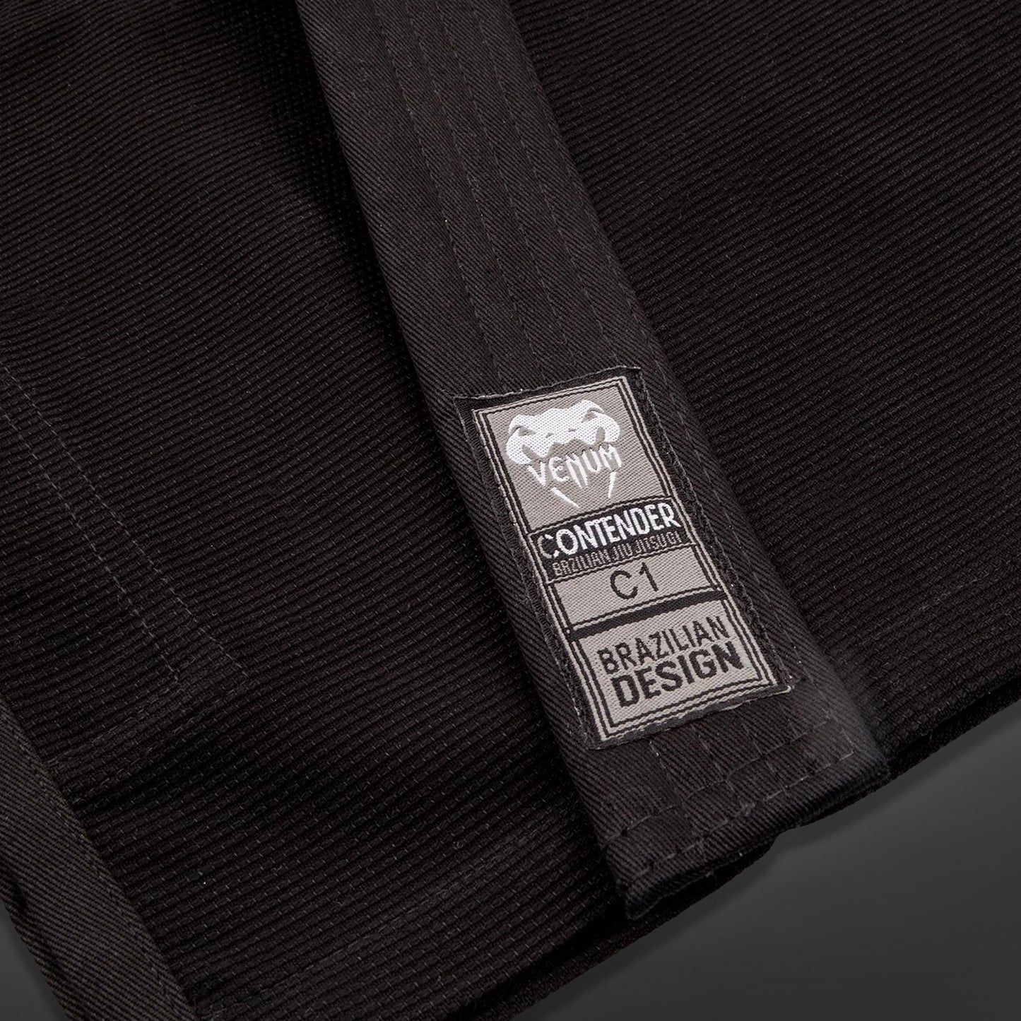 Venum Contender Kids Kimono BJJ (Cinturón blanco incluido)  - Negro