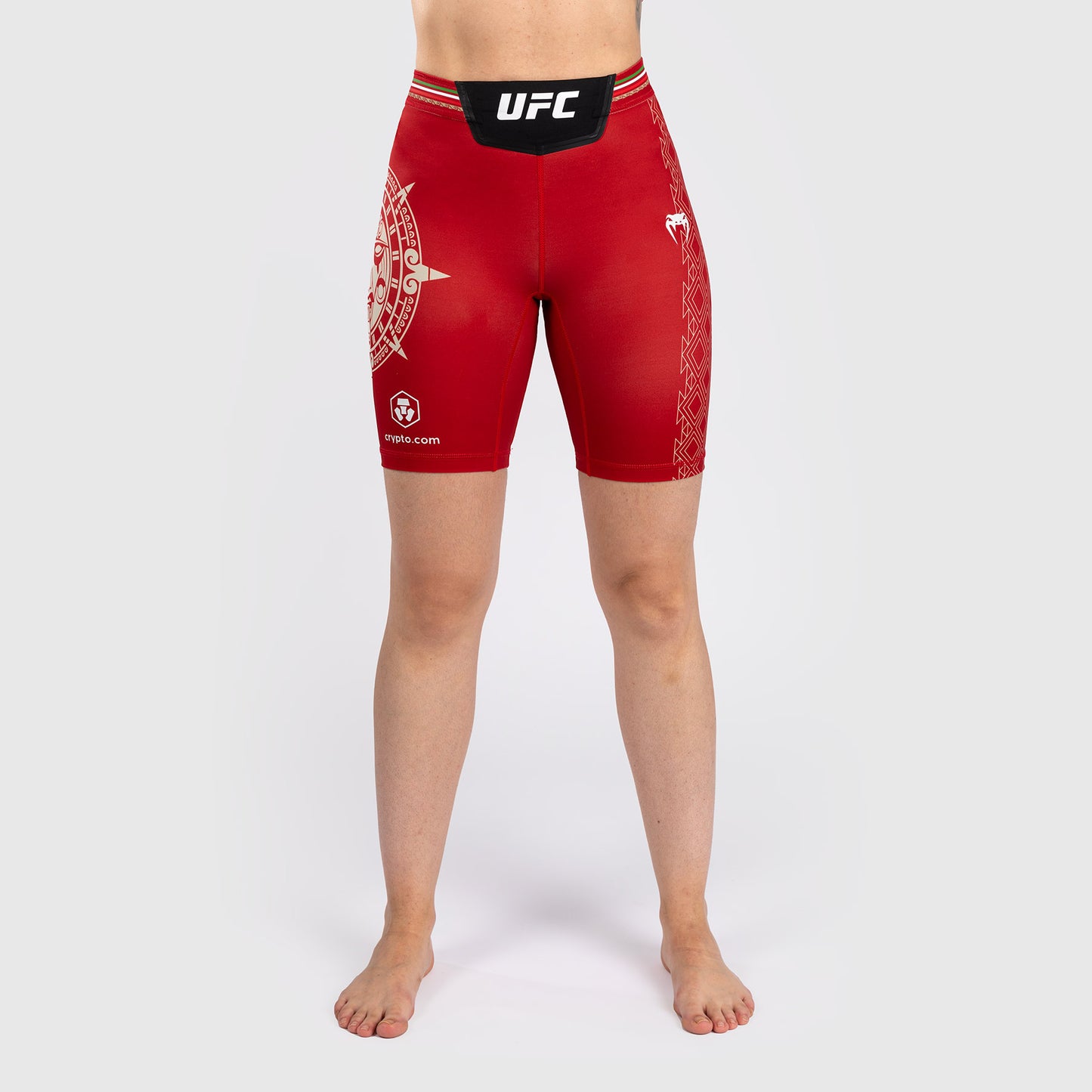 Noche UFC by Venum Authentic Fight Night Shorts Vale Tudo para Mujer - Corte Largo - Rojo