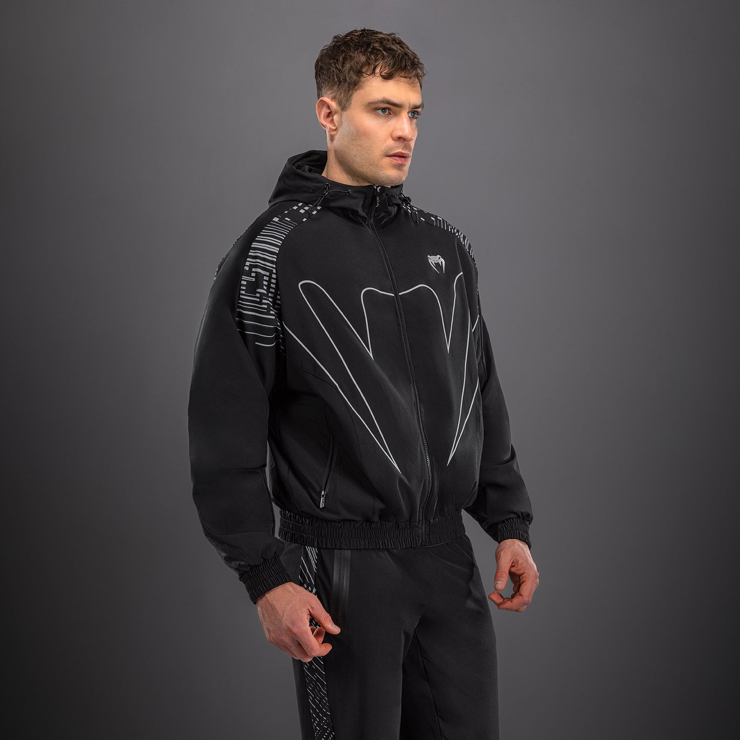 Venum Midnight Fury Chaquetas de Chándal – Negro/Gris/Plata