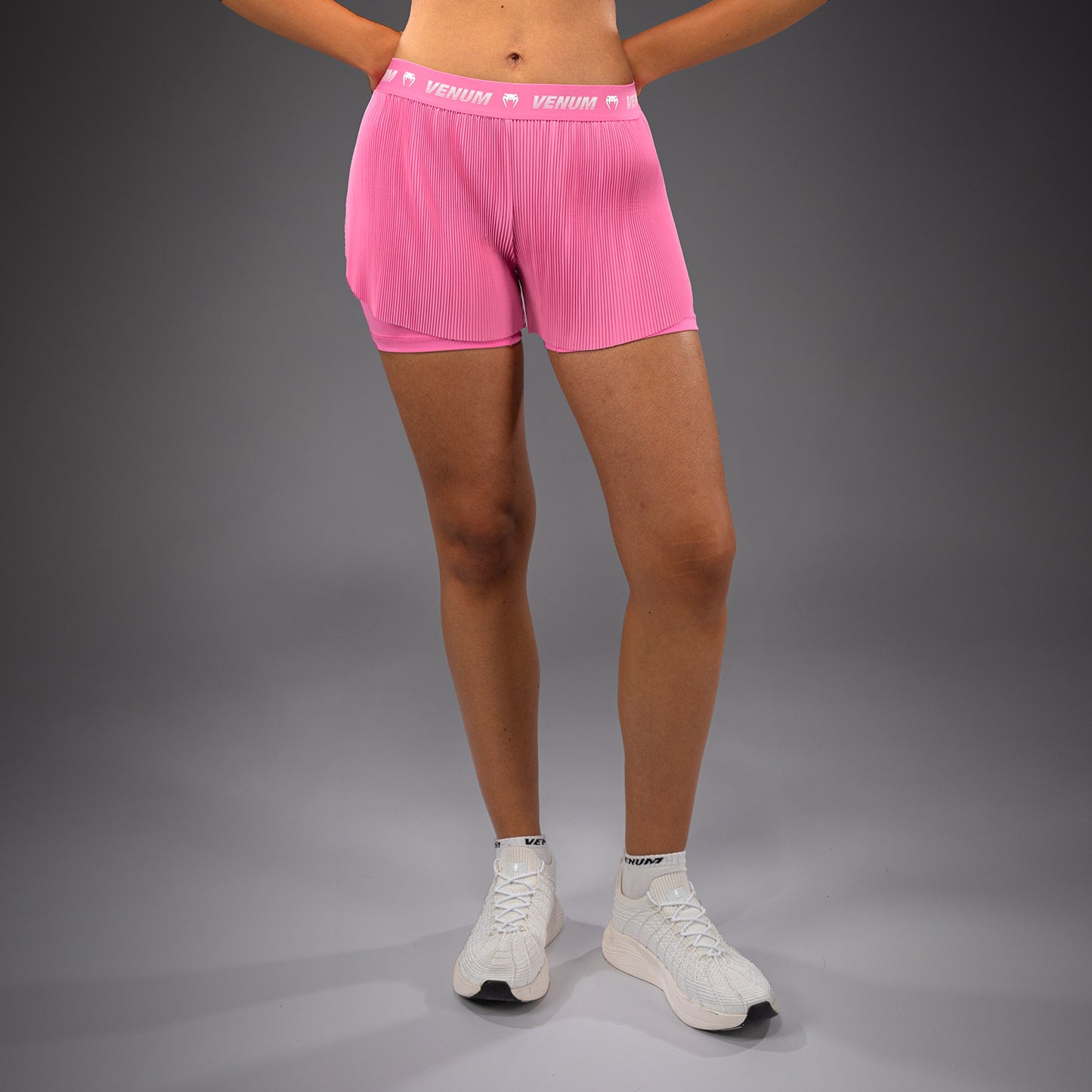 Venum Flowfit Pantalones Cortos de Entrenamiento Mujer - Rosa Caramelo