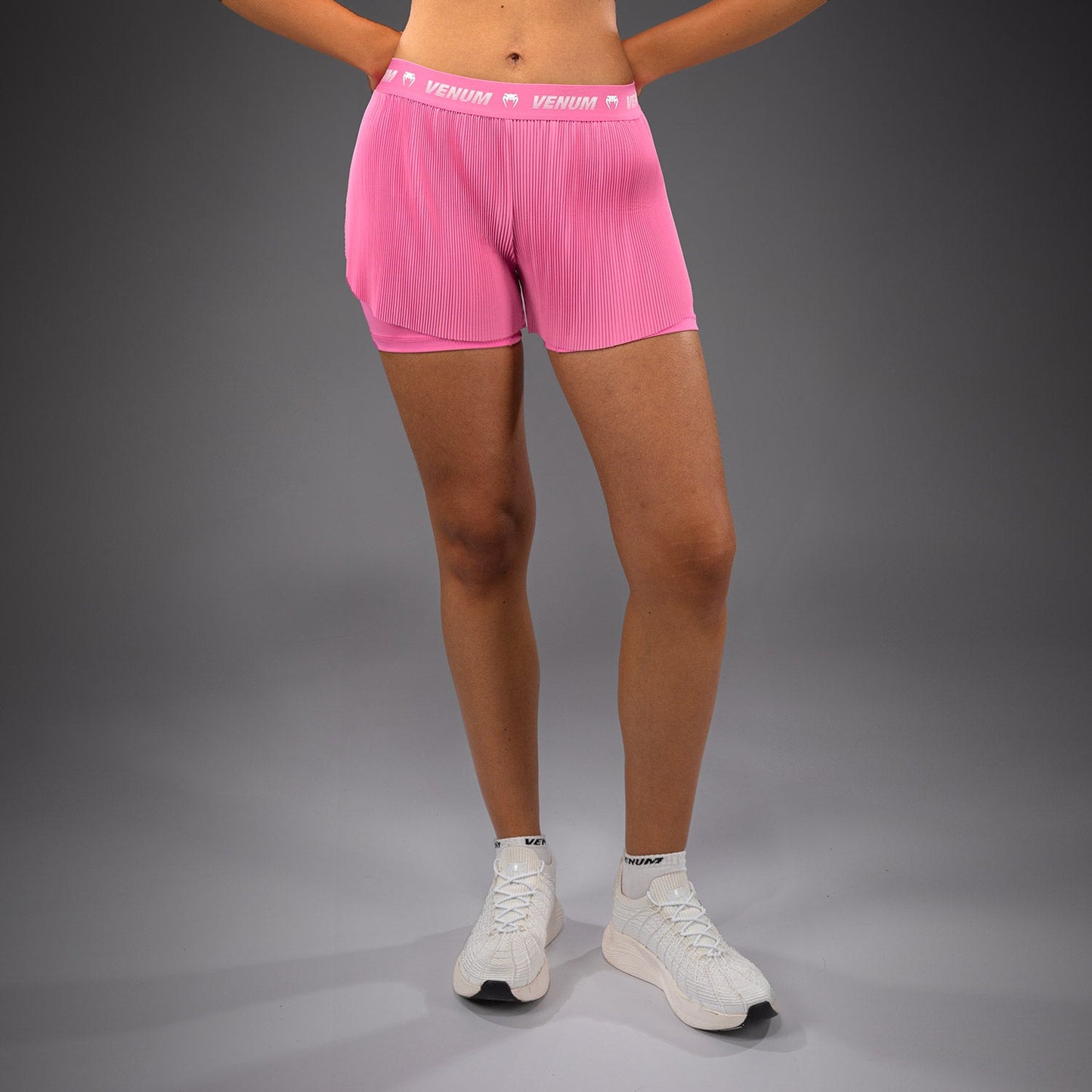 Venum Flowfit Pantalones Cortos de Entrenamiento Mujer - Rosa Caramelo